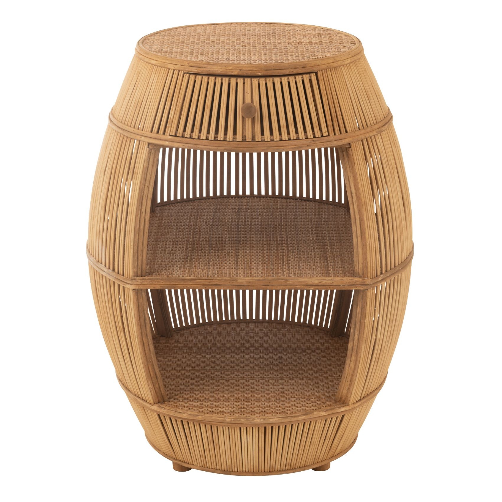 Table basse rotin meuble de rangement multi fonction