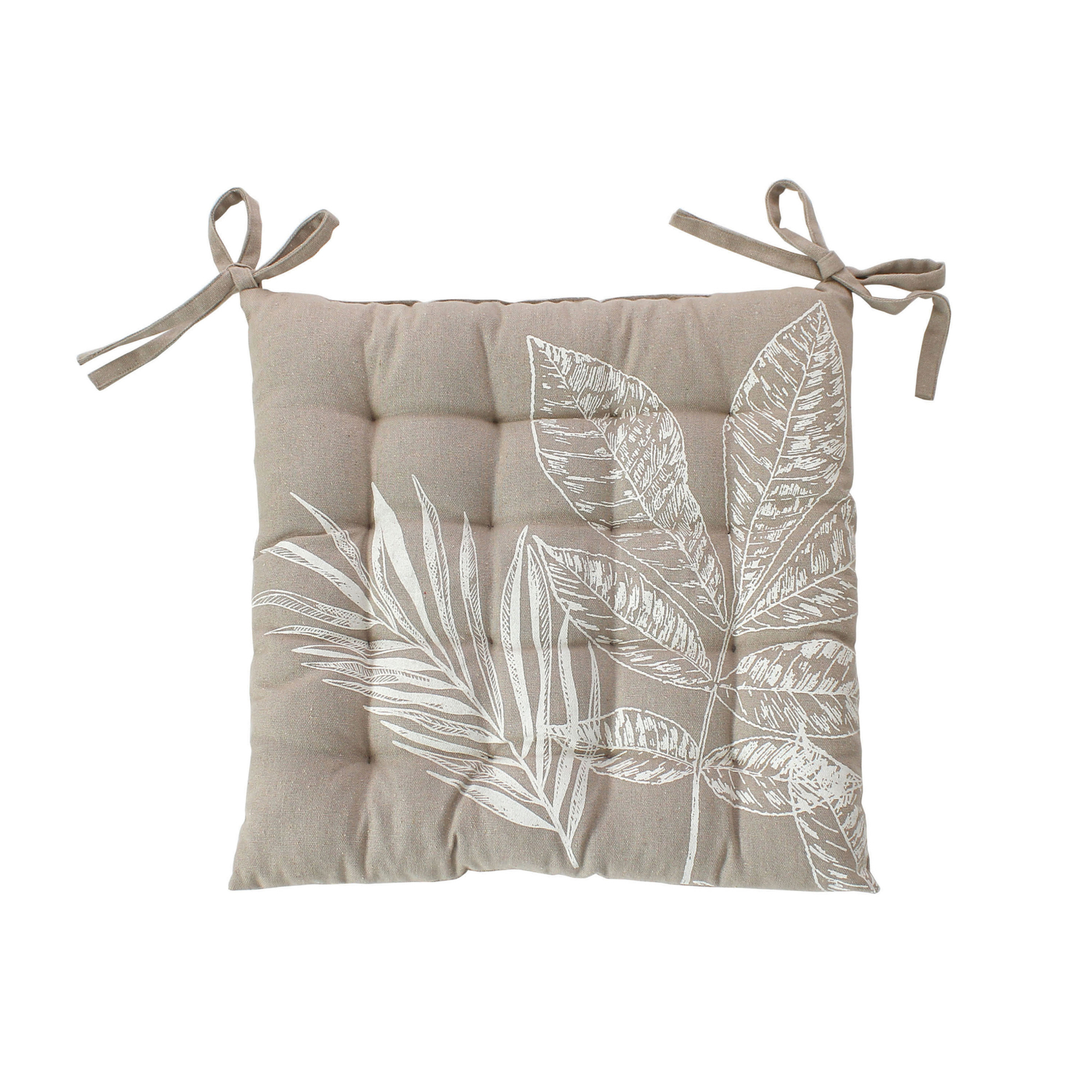 Galette de chaise piquée motif nature — vue 6