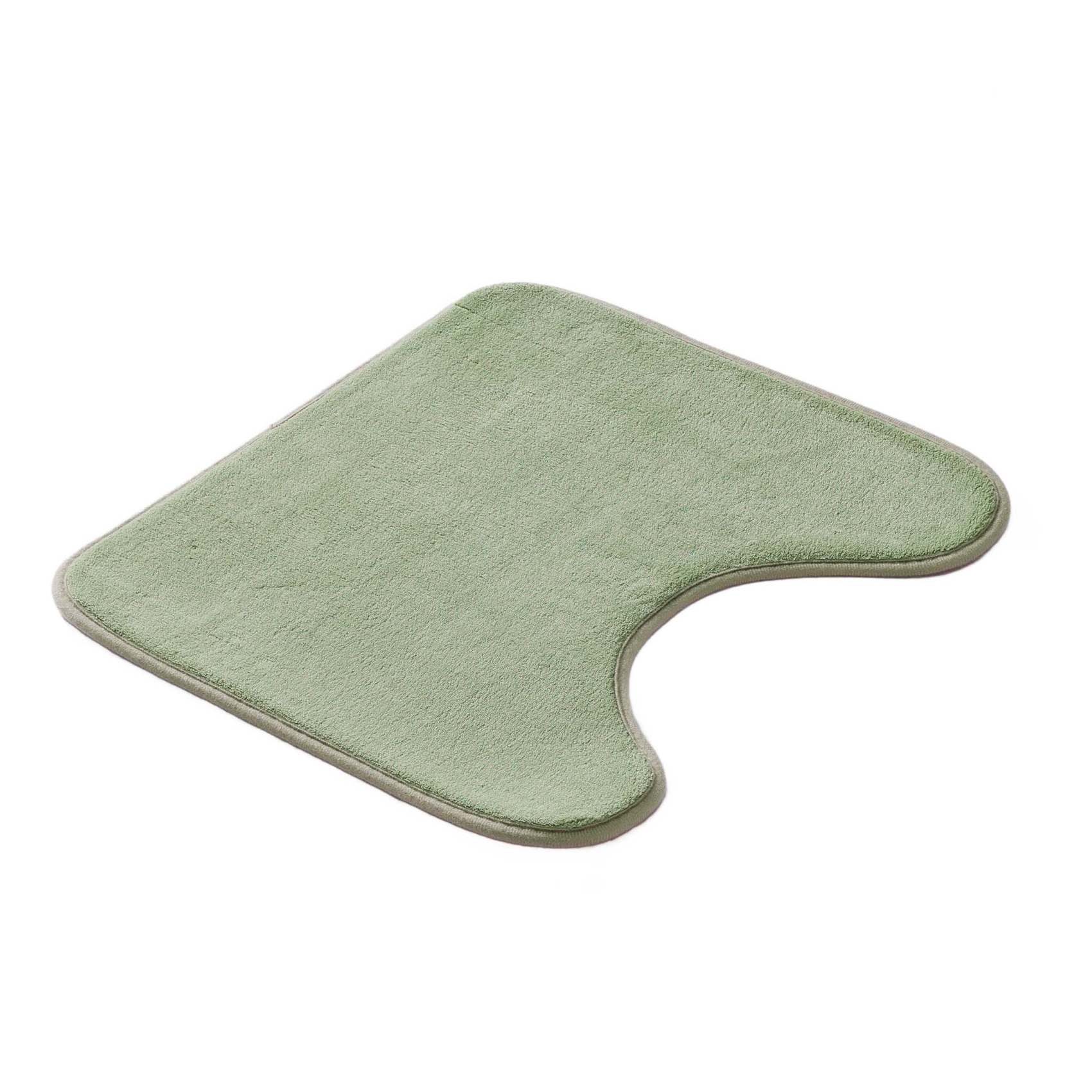 Tapis contour WC vert sauge — vue 3