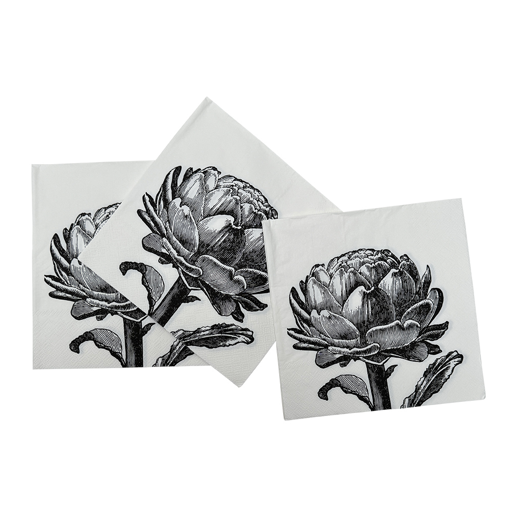 Lot de 20 serviettes papier artichaud — vue 4