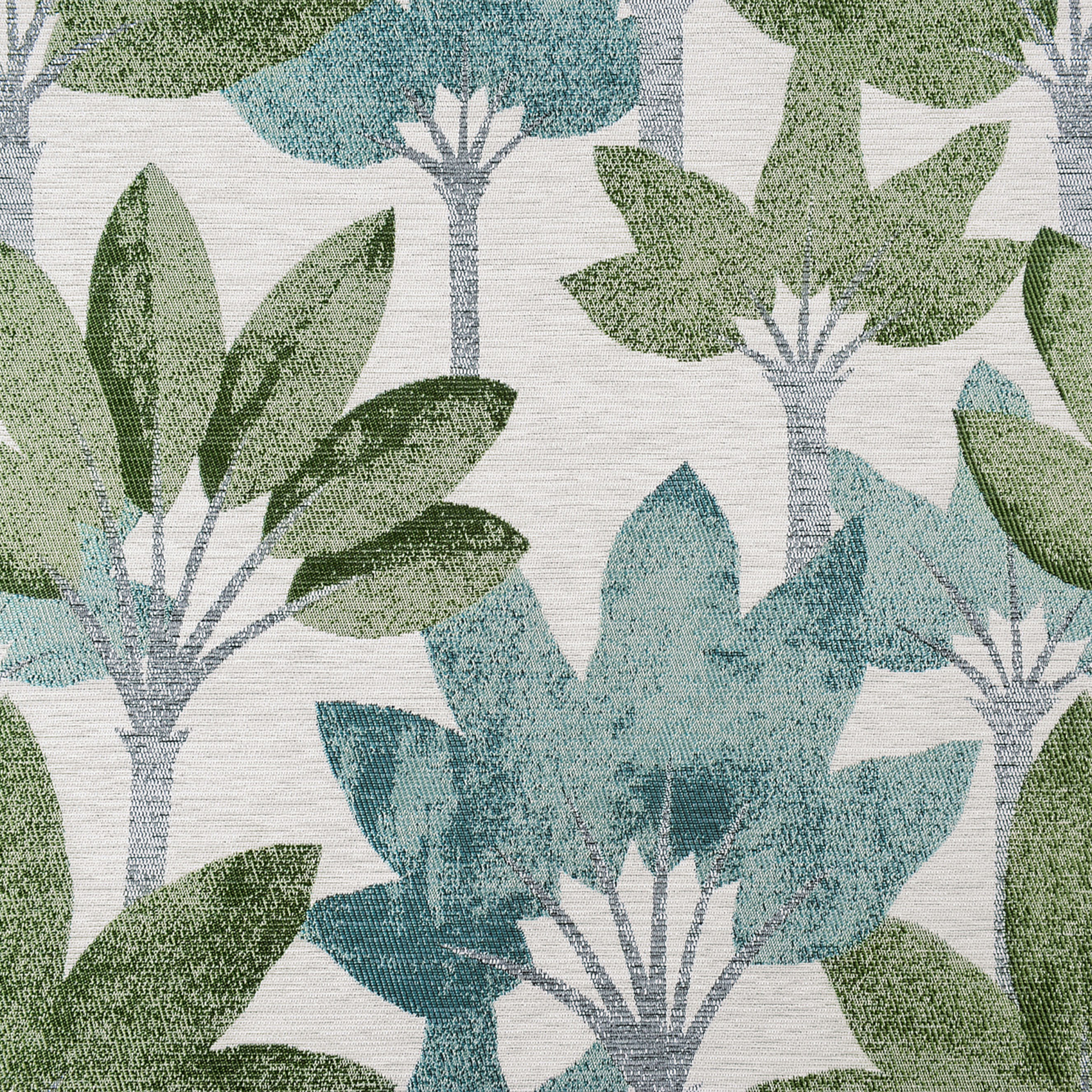 Rideau à oeillets jacquard motif végétal — vue 6