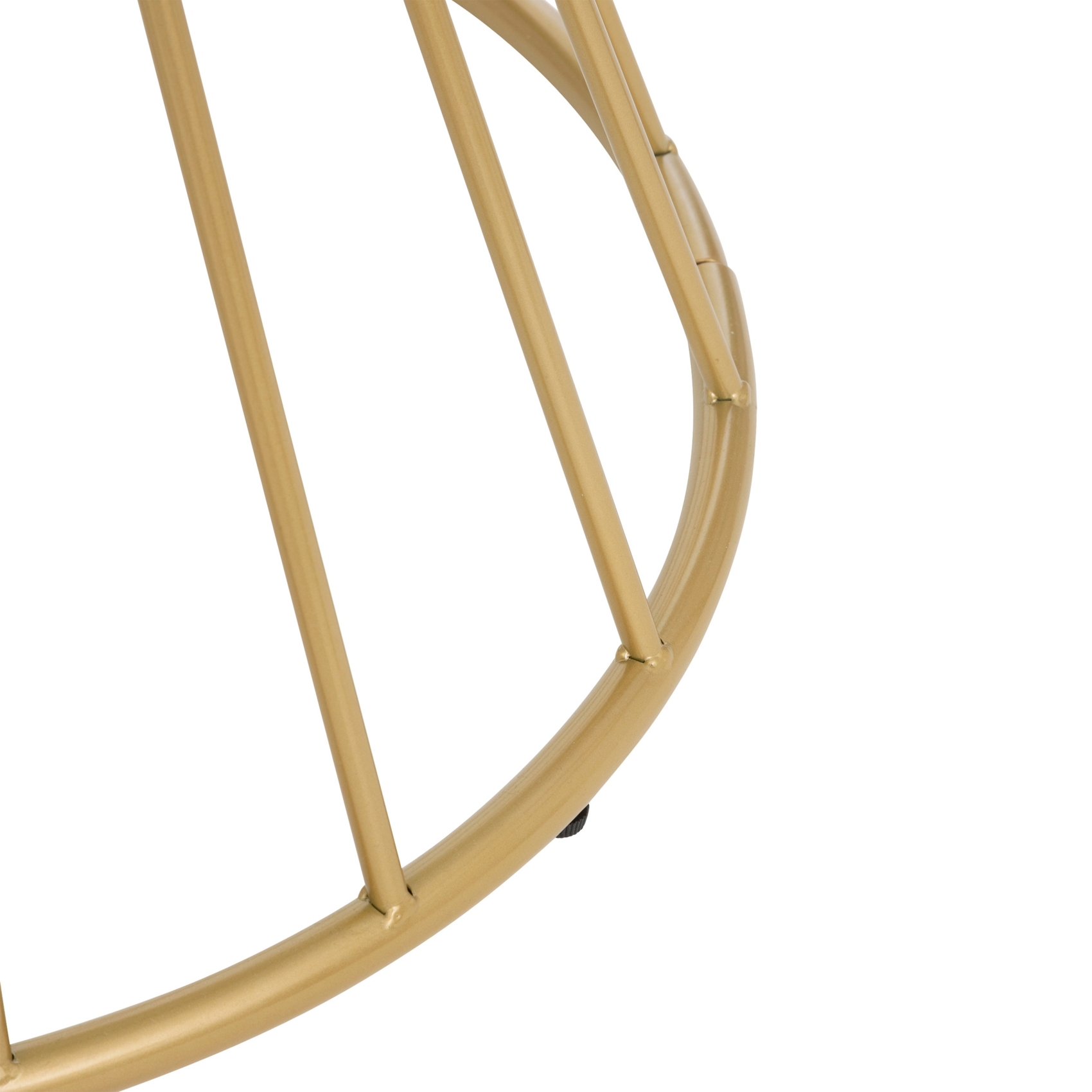 Table basse ronde en verre trempé effet marbre — vue 5