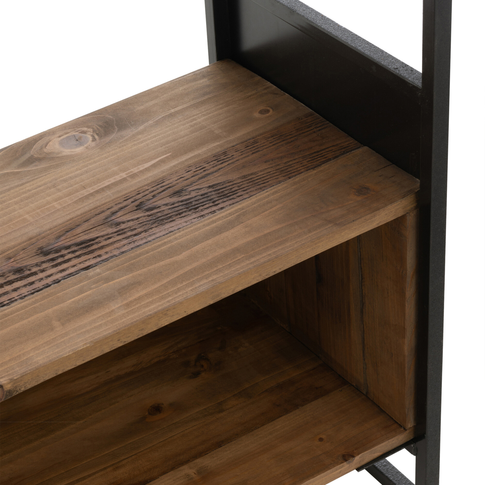 Grande étagère en bois recyclé et métal — vue 6