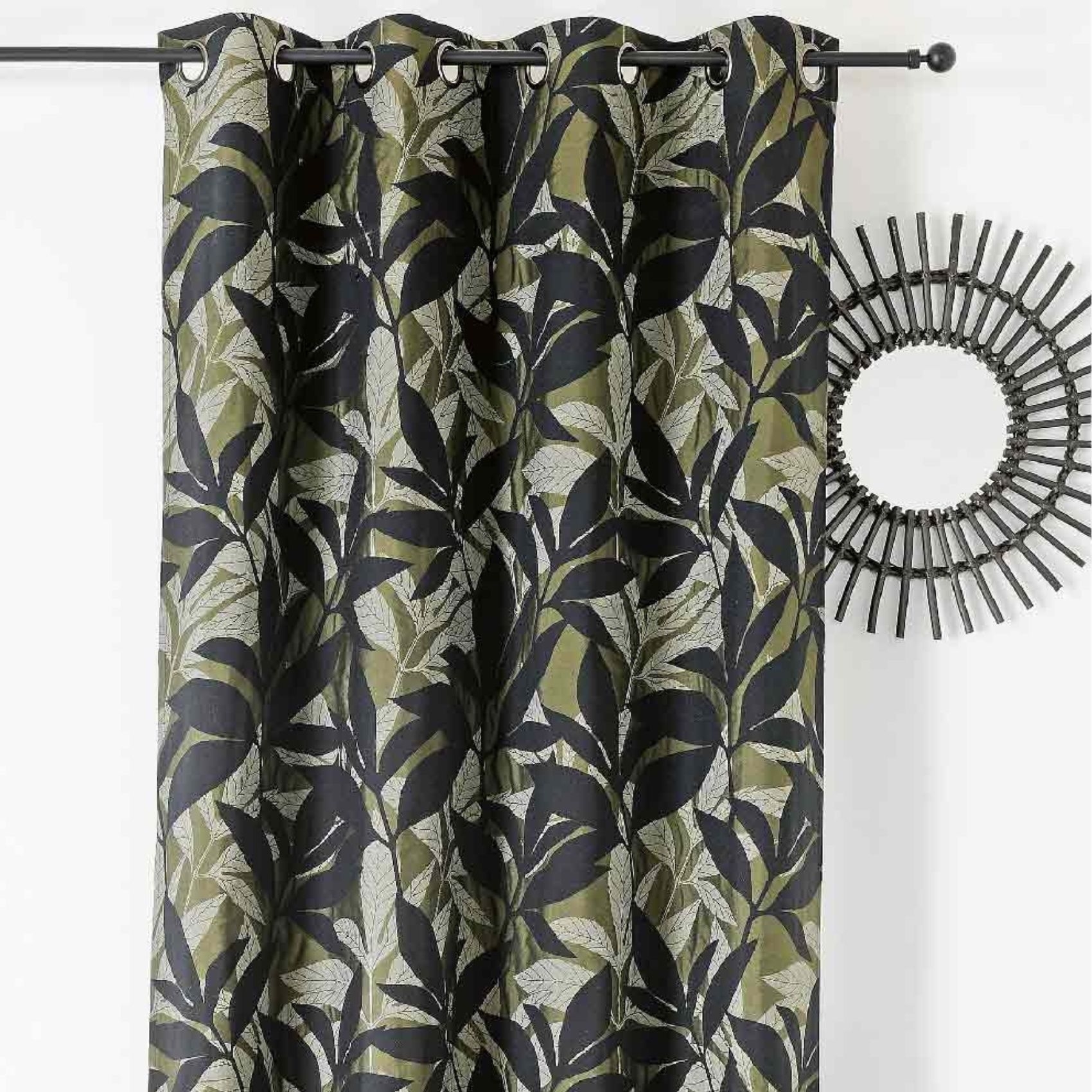 Rideau d'ameublement aux feuillages exotiques — vue 5