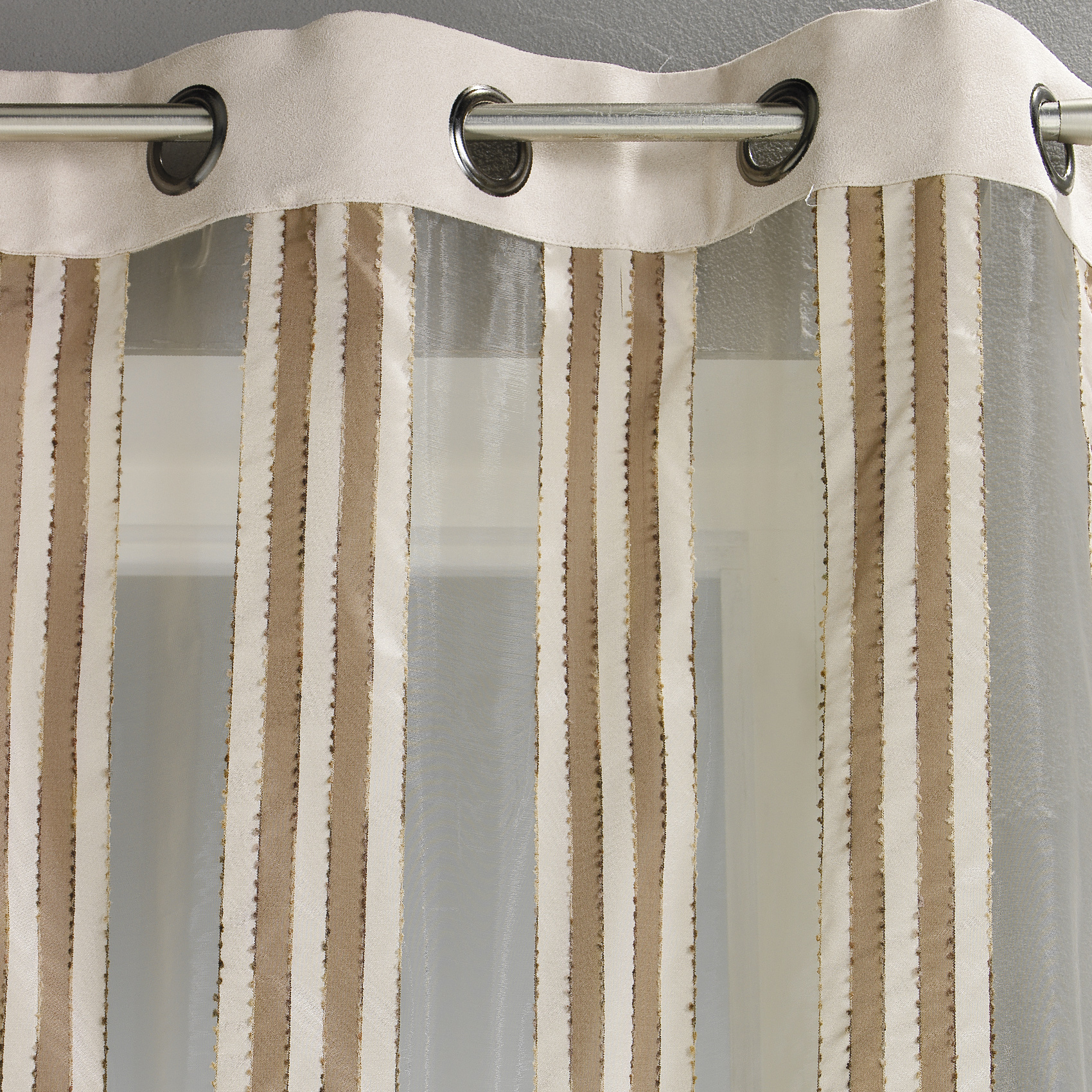 Voilage en Organza Rayures verticales
