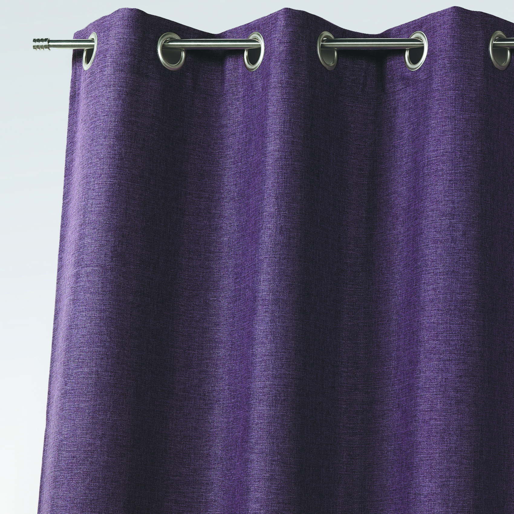 Rideau toile uni aspect naturel — vue 3