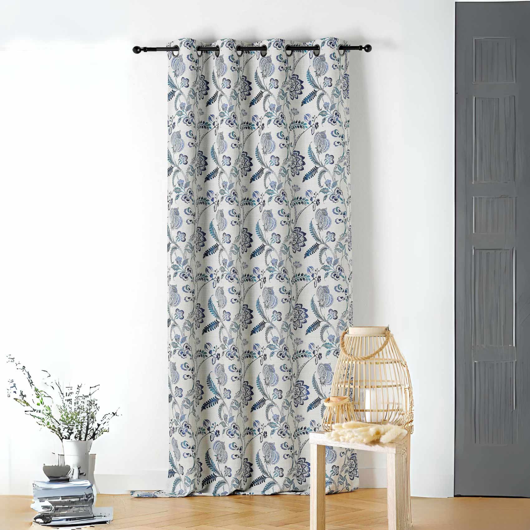 Rideau tamisant vintage floral — vue 5