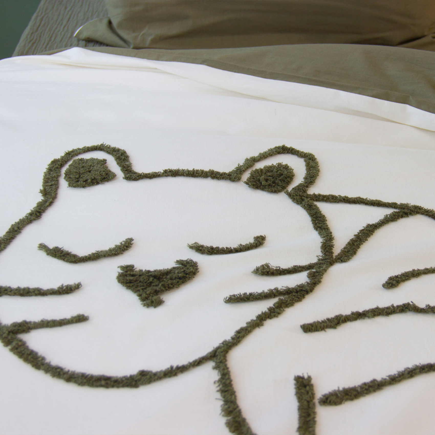 Parure de lit enfant tigre tufté réversible — vue 3