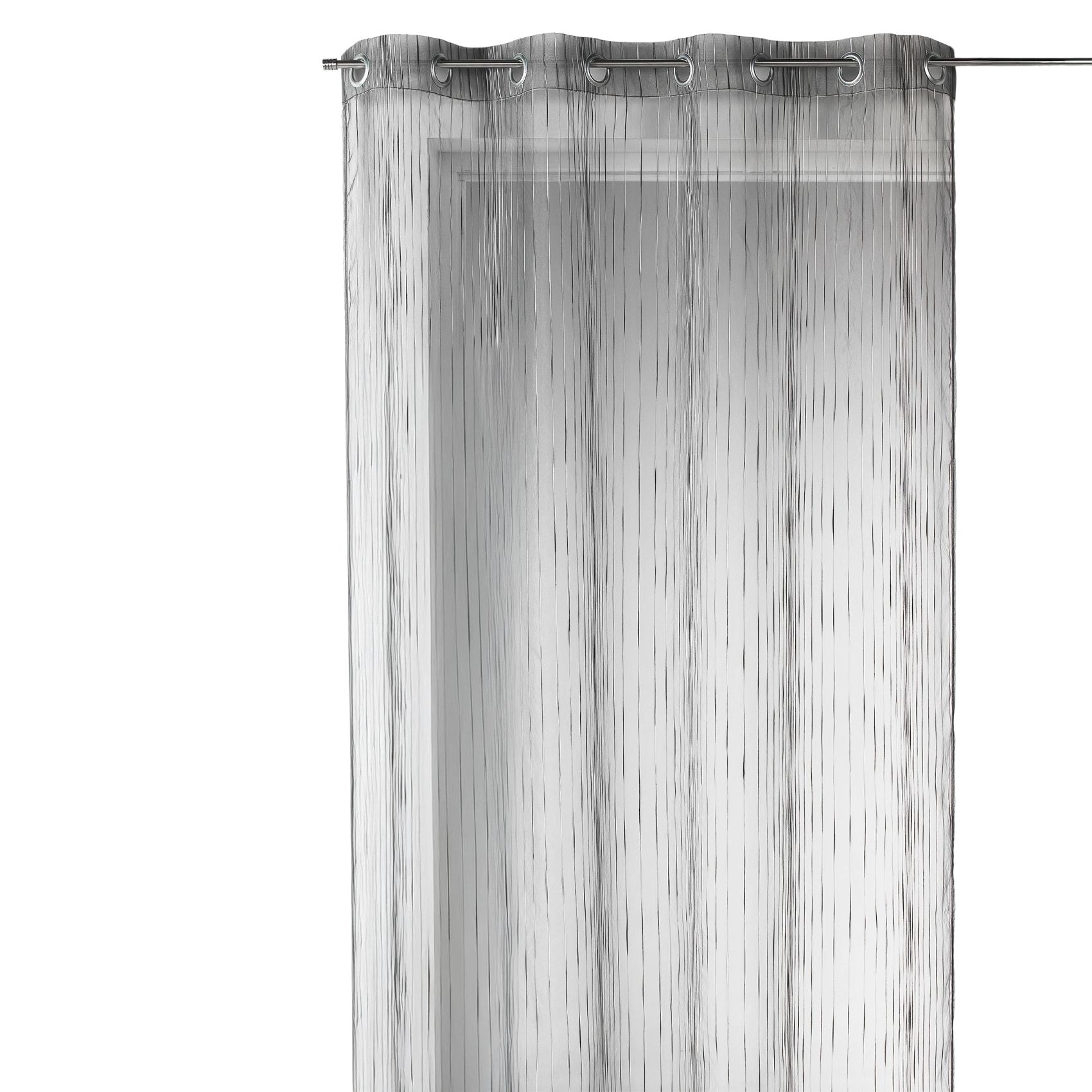 Voilage en organza multicolore tissé — vue 4