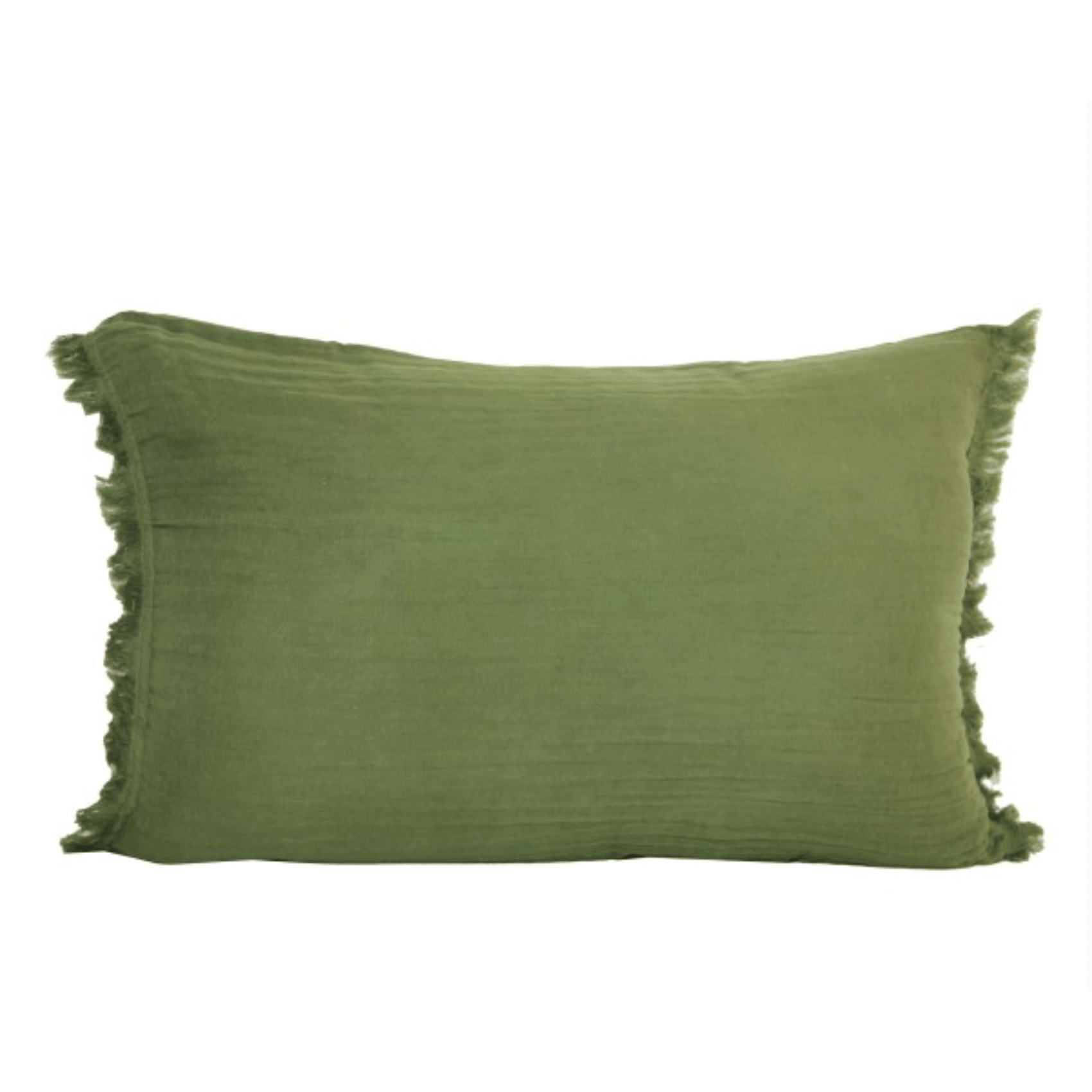 Coussin à franges en coton — vue 5