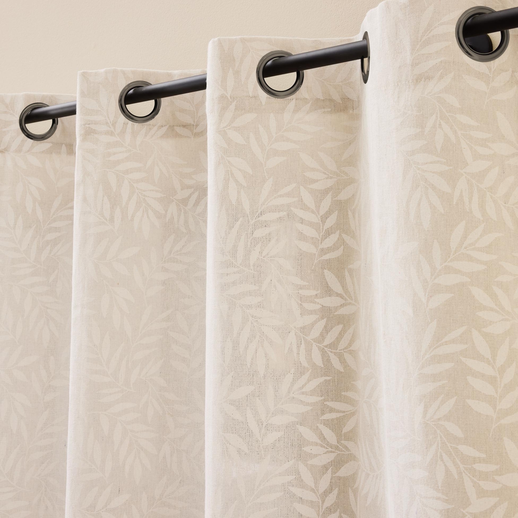 Rideau vintage feuillage tissé — vue 5