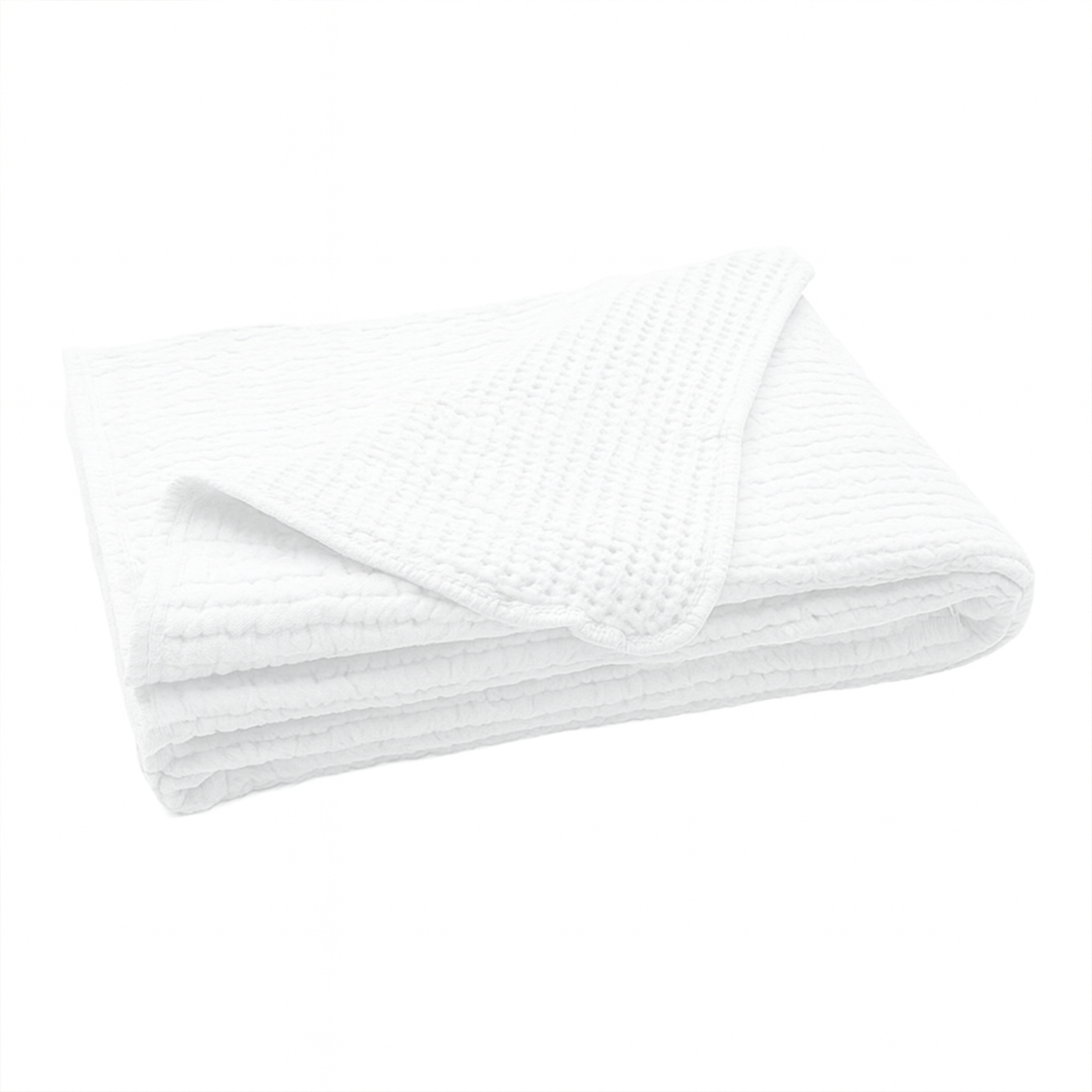 Dessus de lit réversible en coton nid d'abeille — vue 5