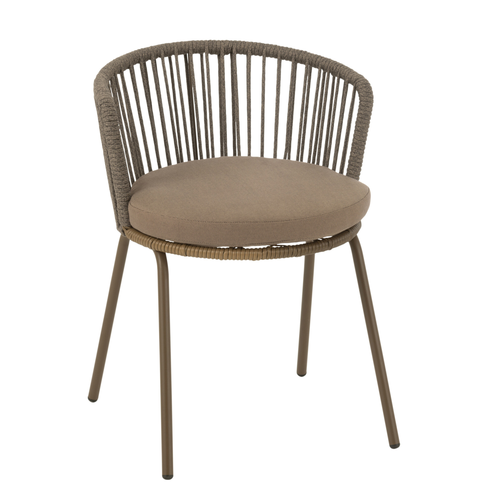 Chaise extérieure design en acier et corde — vue 6