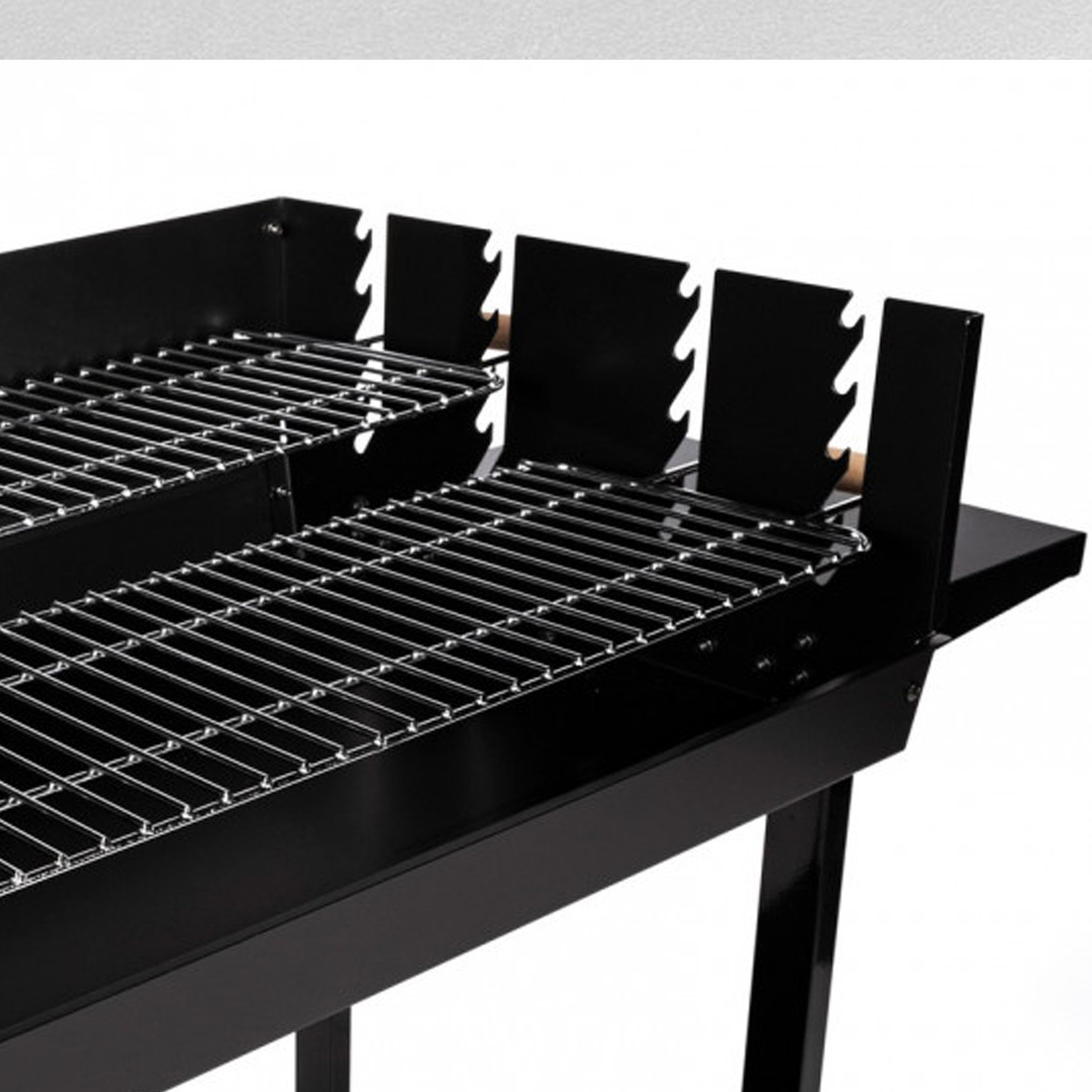 Barbecue à charbon de bois à double grilles — vue 4