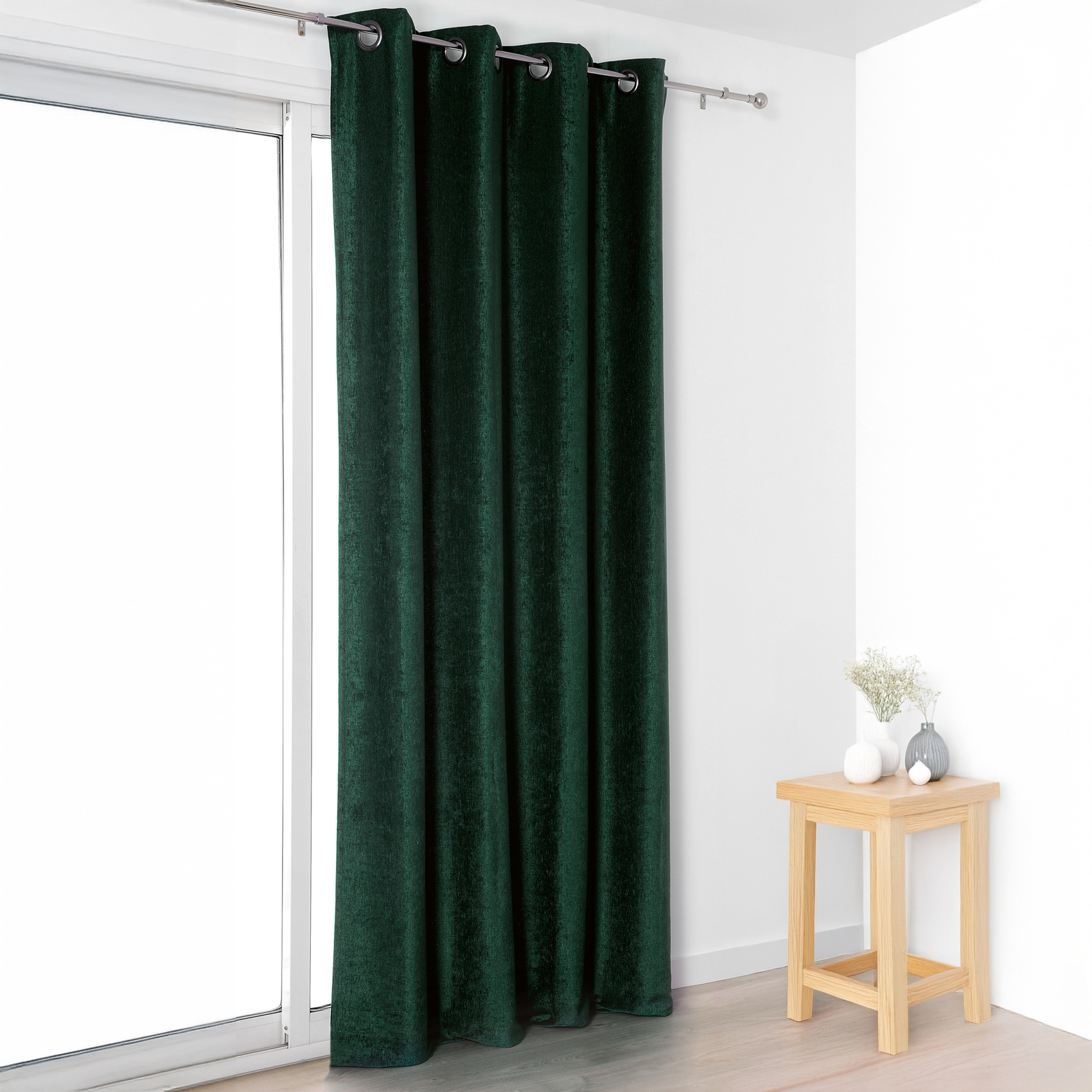 Rideau effet velours velouté uni — vue 6