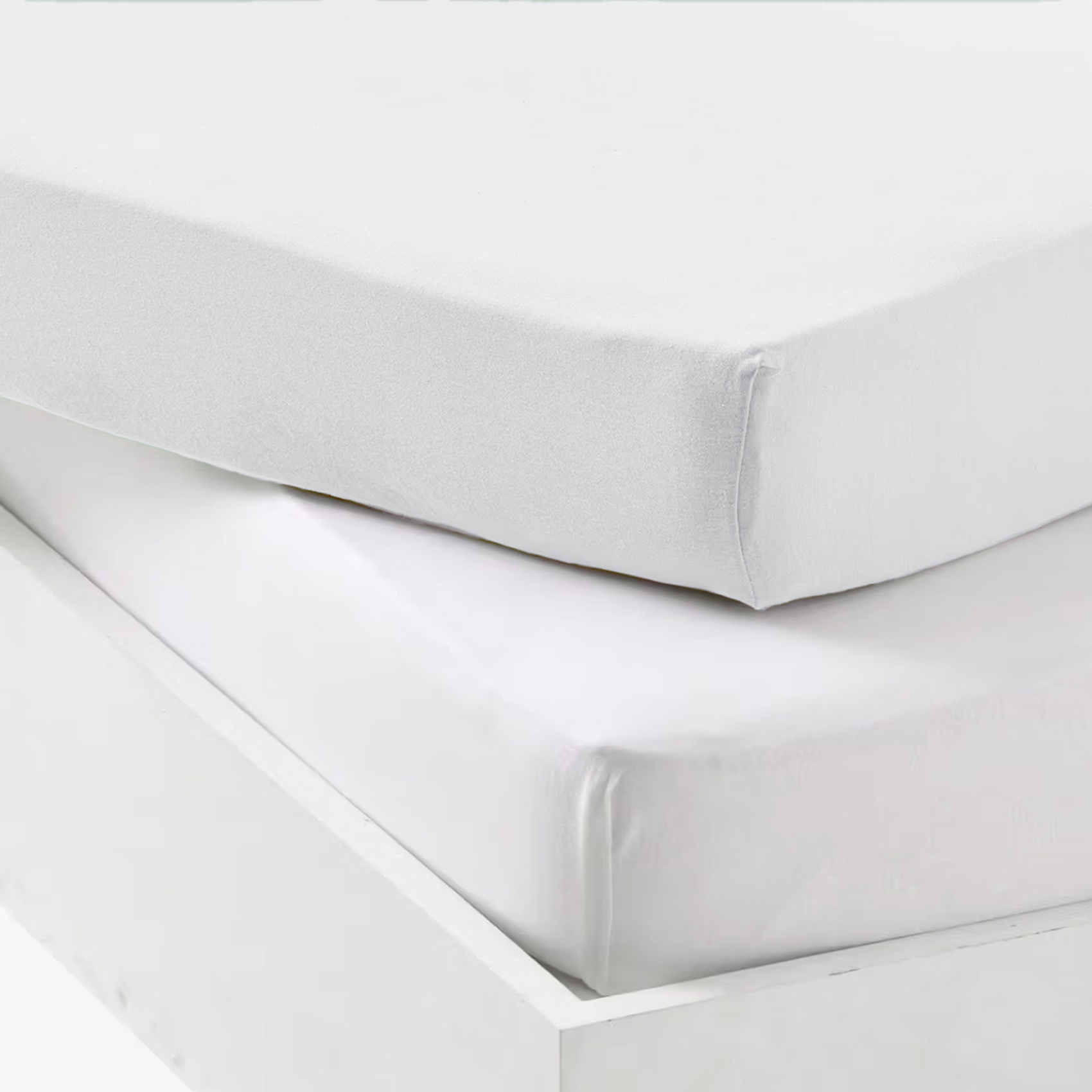 Lot 2 draps-housses extensibles coton pour lit bébé — vue 3