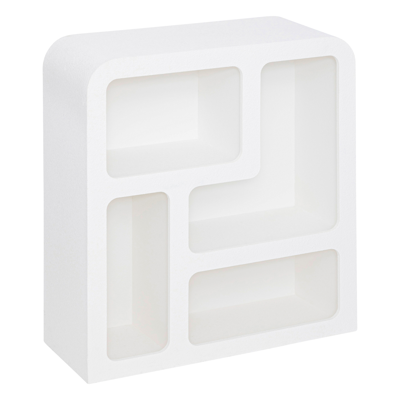 Meuble étagère 4 niches en bois