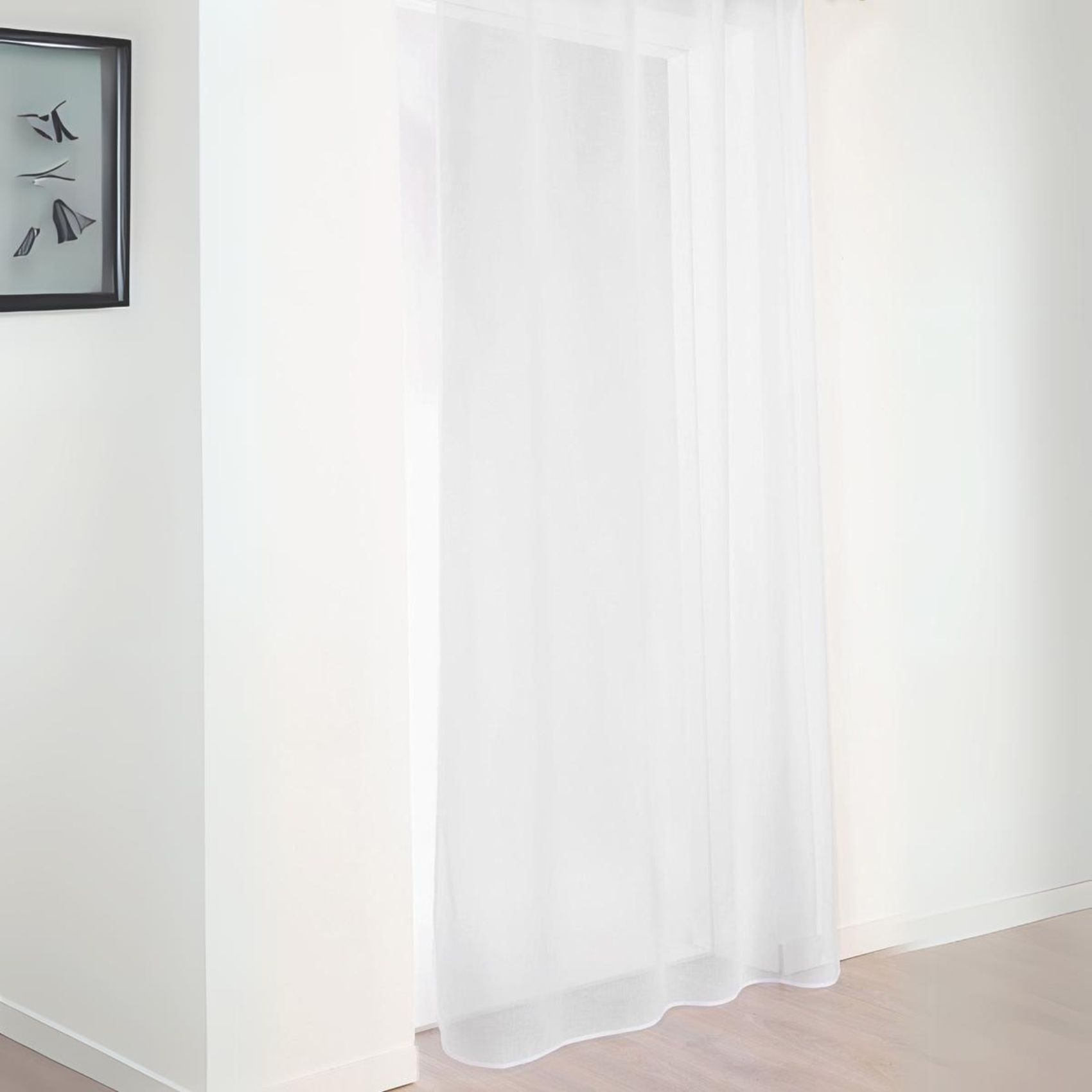 Voilage imitation lin à galon fronceur — vue 4