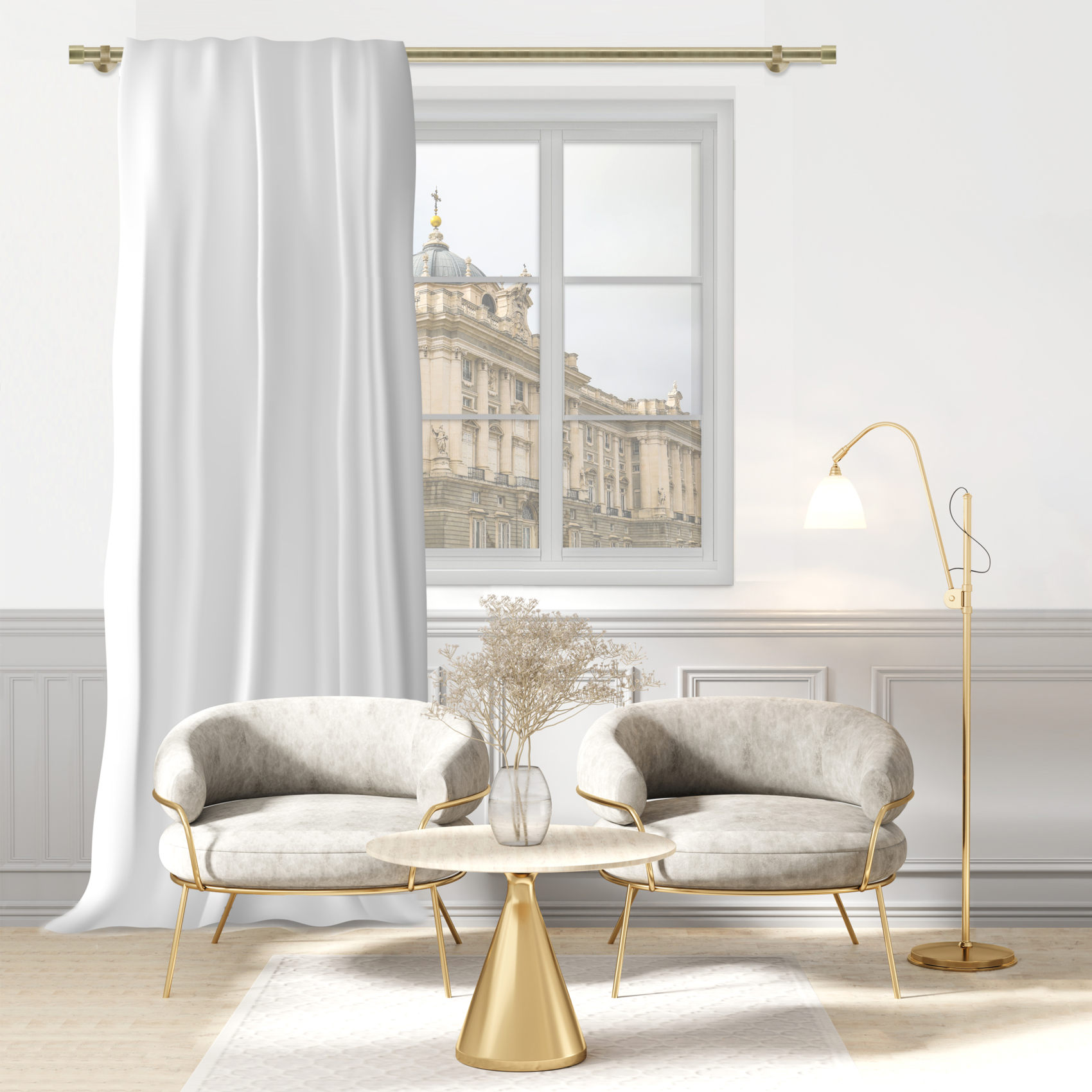 2 embouts de tringle bouchon D28 mm — vue 3