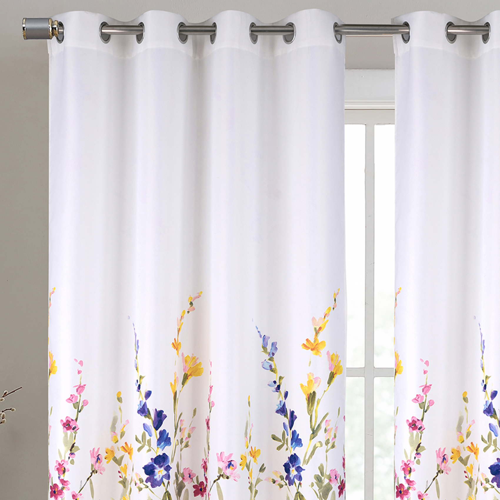 Paire de Rideaux  occultants motif floral — vue 3