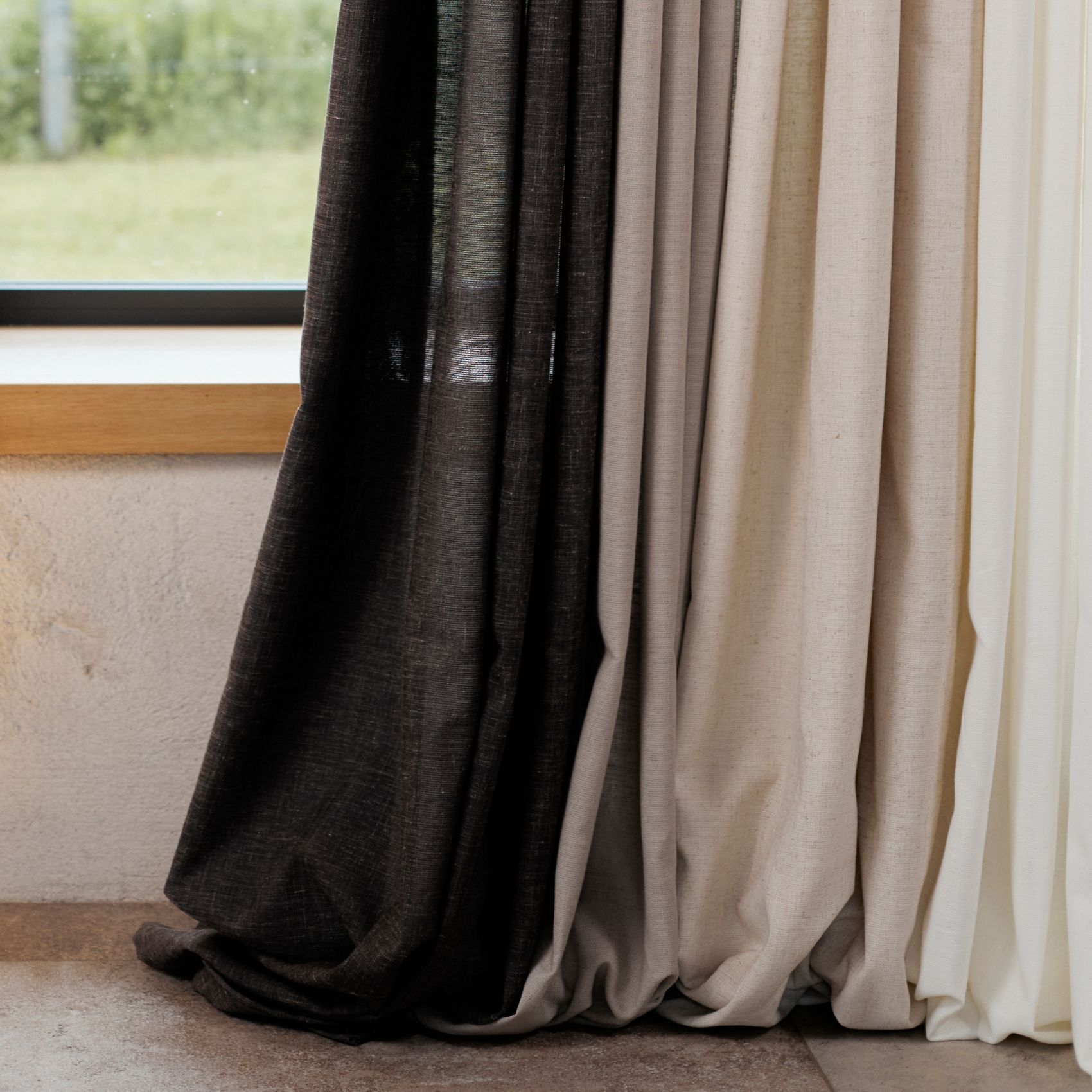 Rideau poly-lin à œillets — vue 4