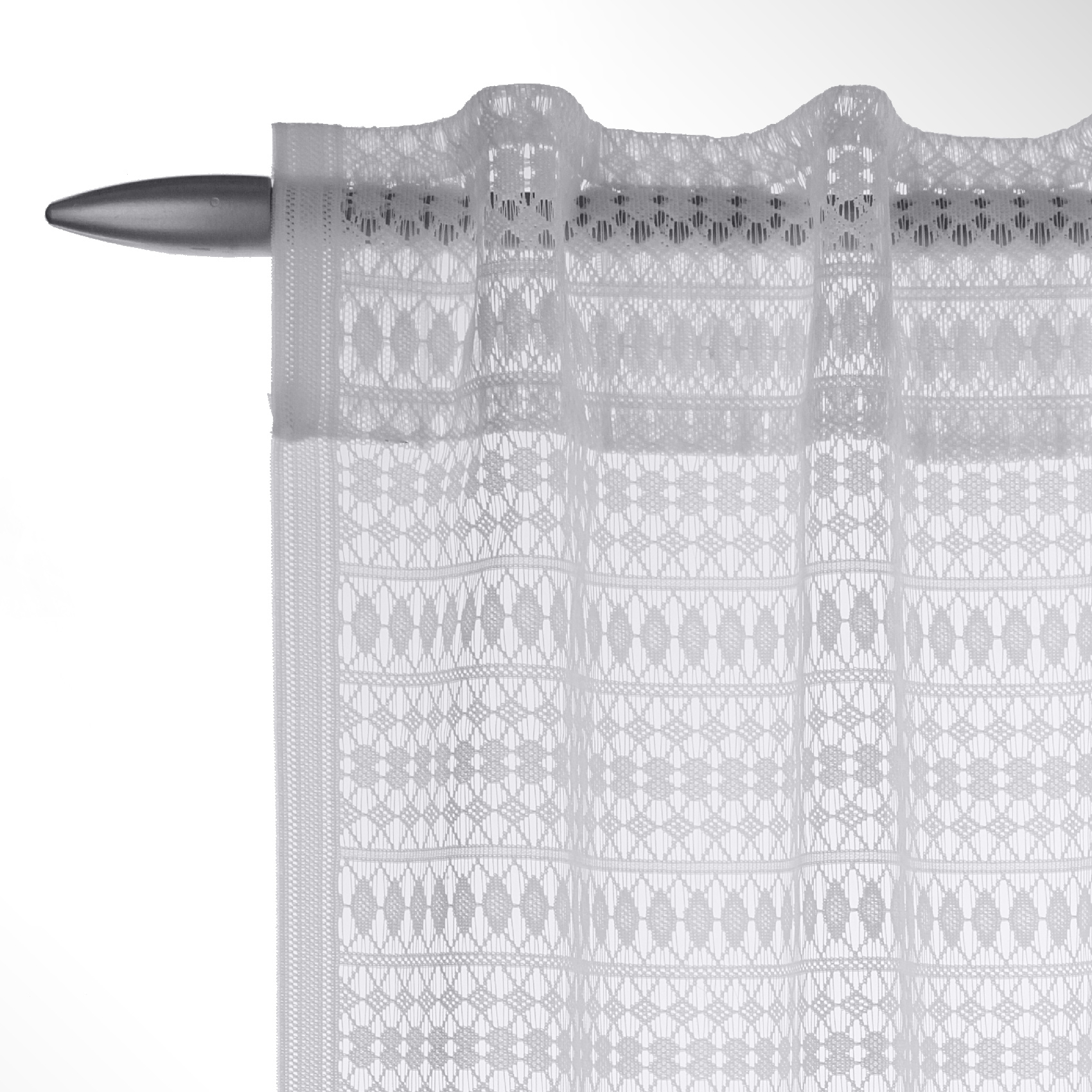 Voilage aux rayures ajourées — vue 3