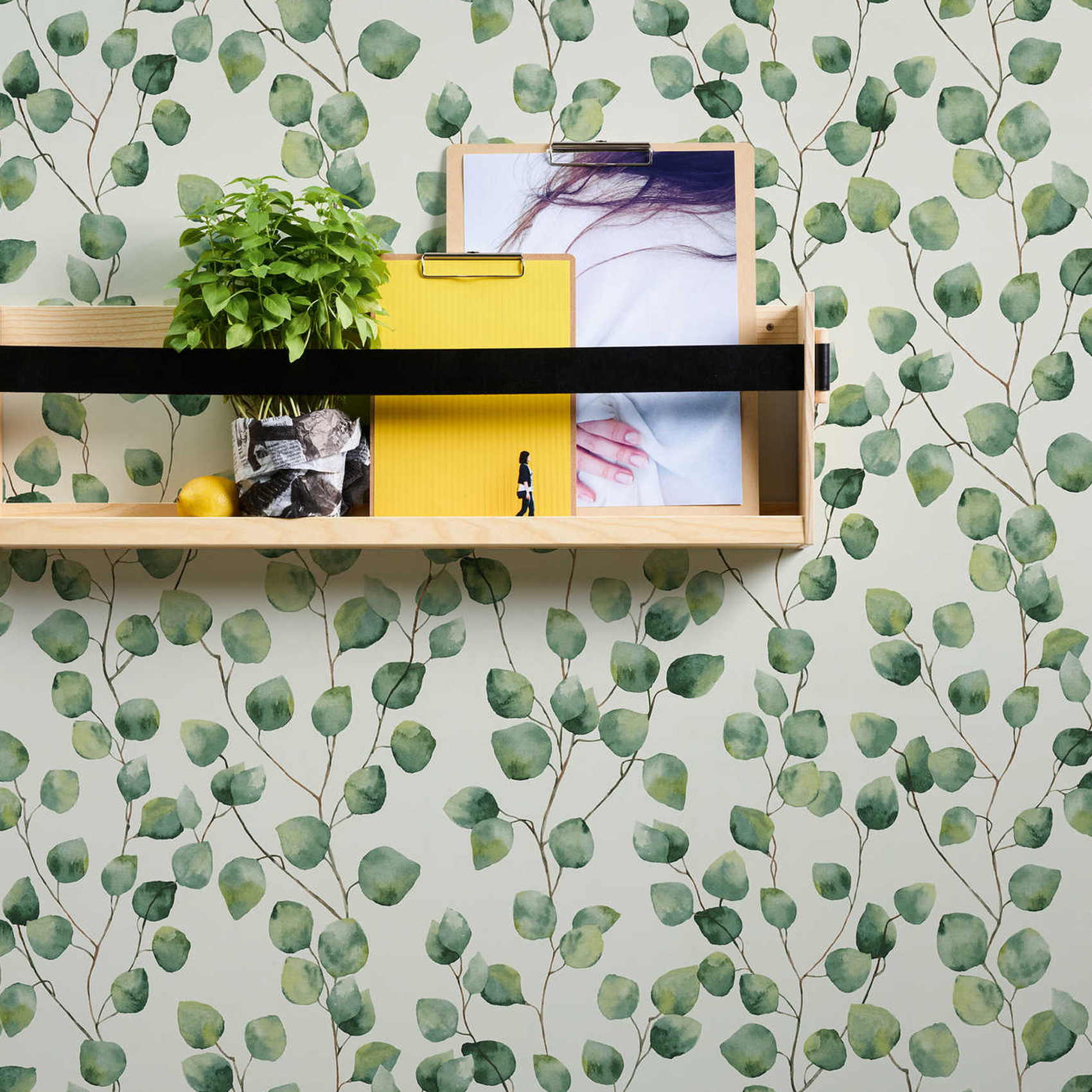 Papier peint imprimé micro feuilles — vue 3
