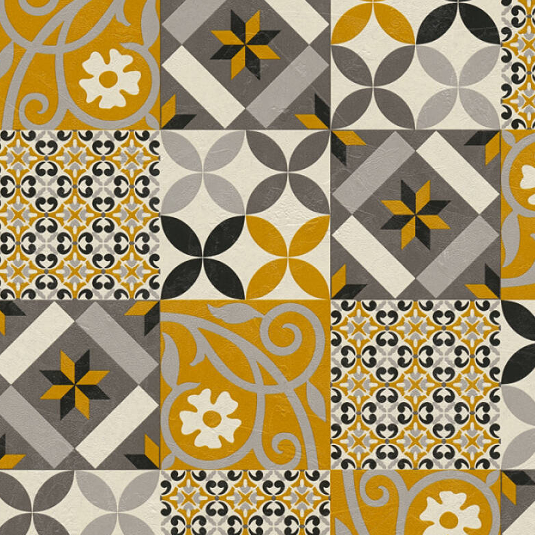 Papier peint effet mosaïque colorée — vue 3