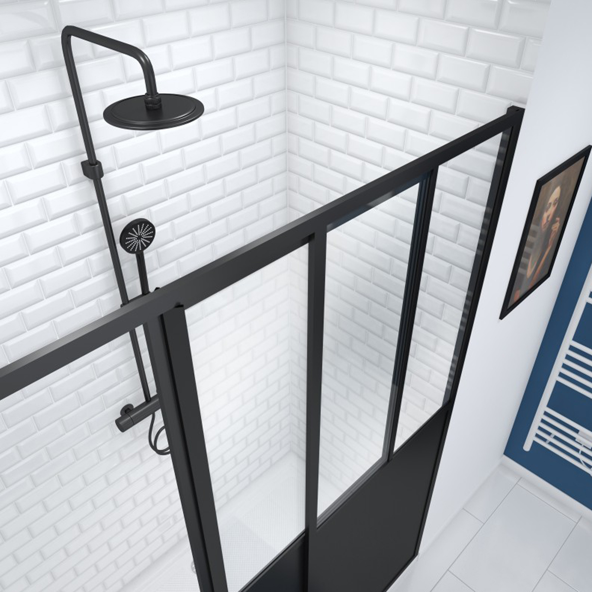 Paroi de douche coulissante FABRIK — vue 3