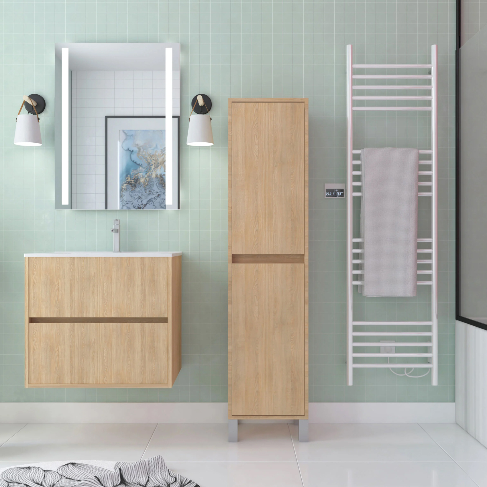 Colonne de salle de bains à 2 portes — vue 6