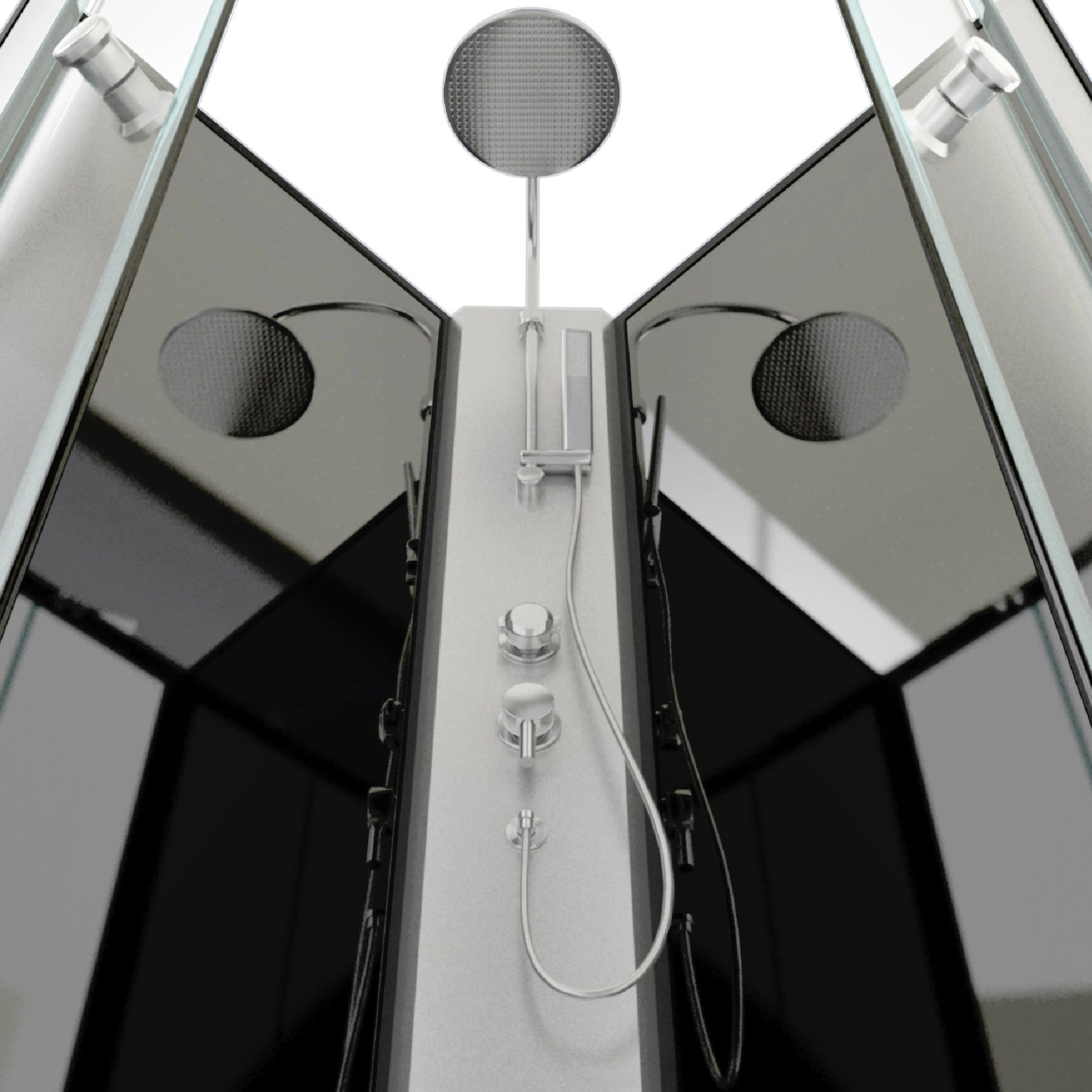 Cabine de douche graphite — vue 4