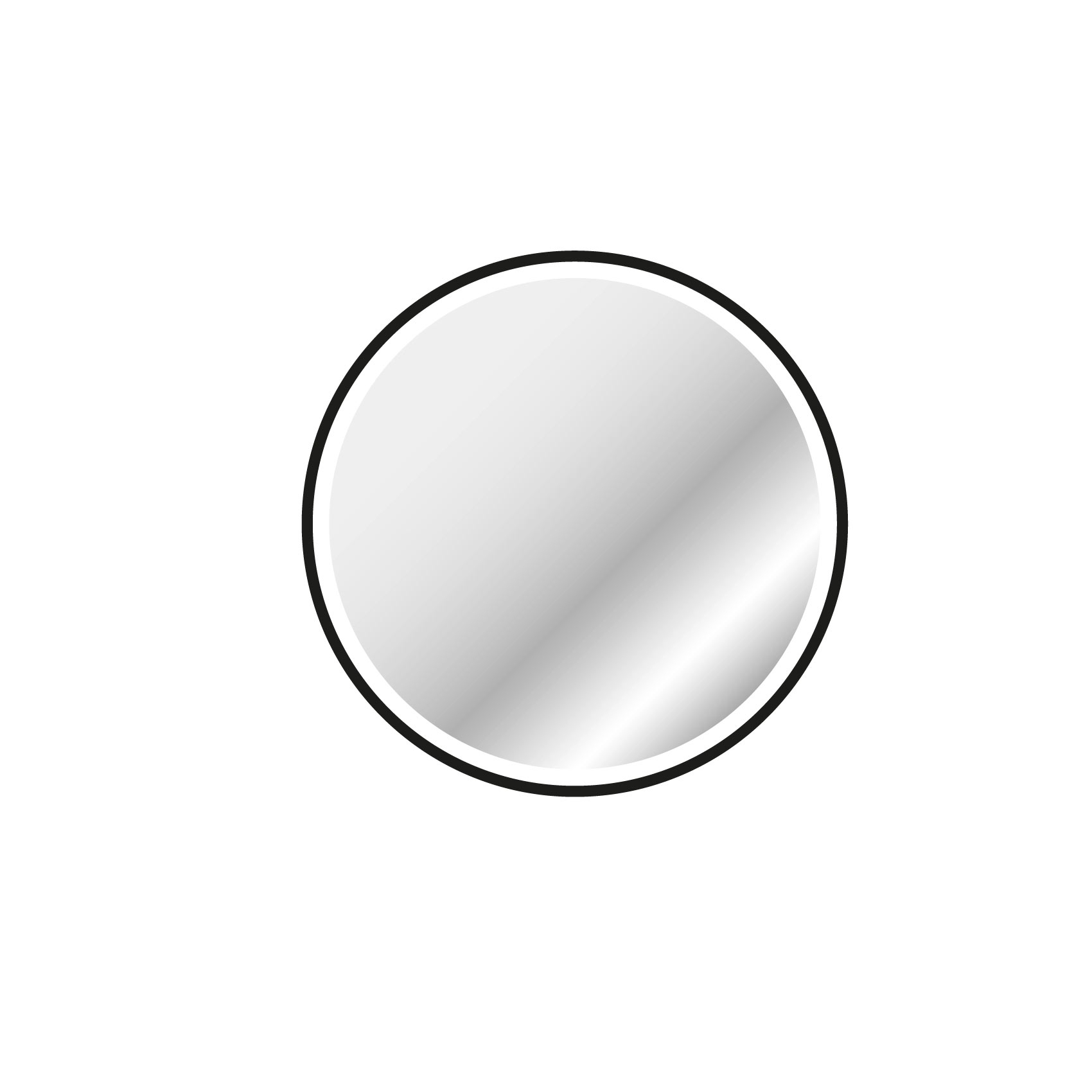 Miroir rond à leds — vue 3