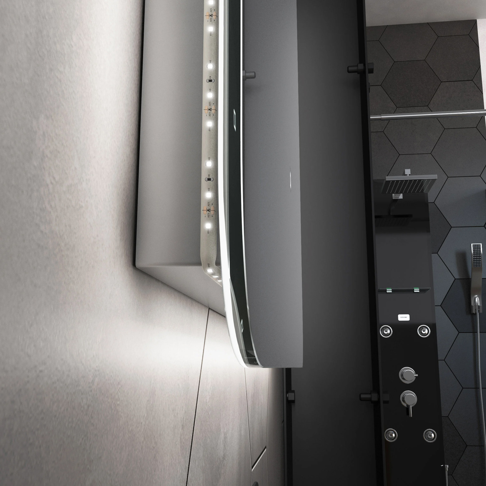 Miroir Led Silver Moon — vue 4