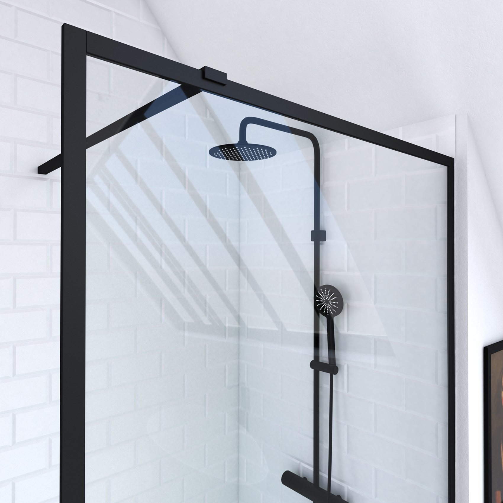 Paroi de douche en verre DARK EDGE — vue 5