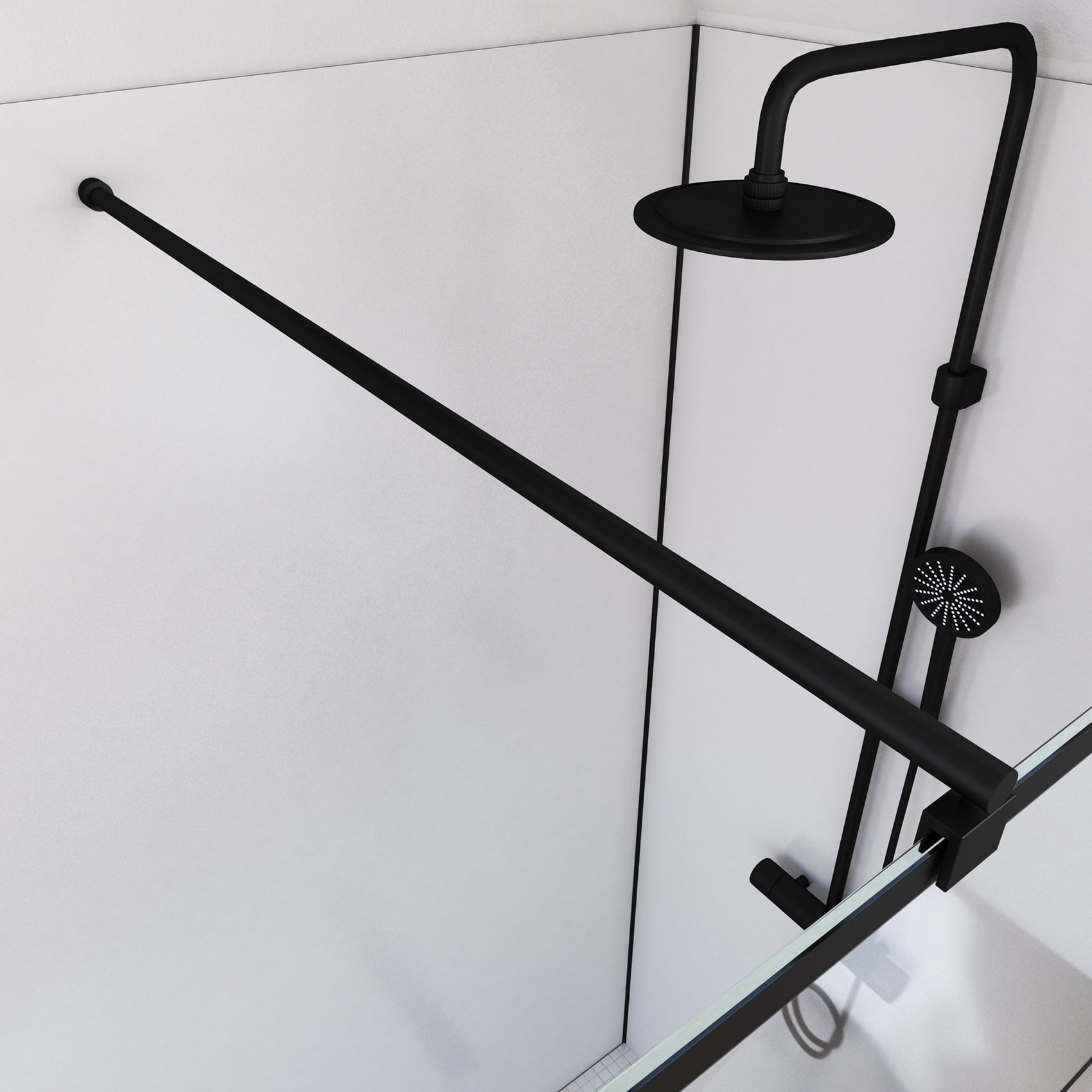 Paroi de douche à effet briques — vue 3