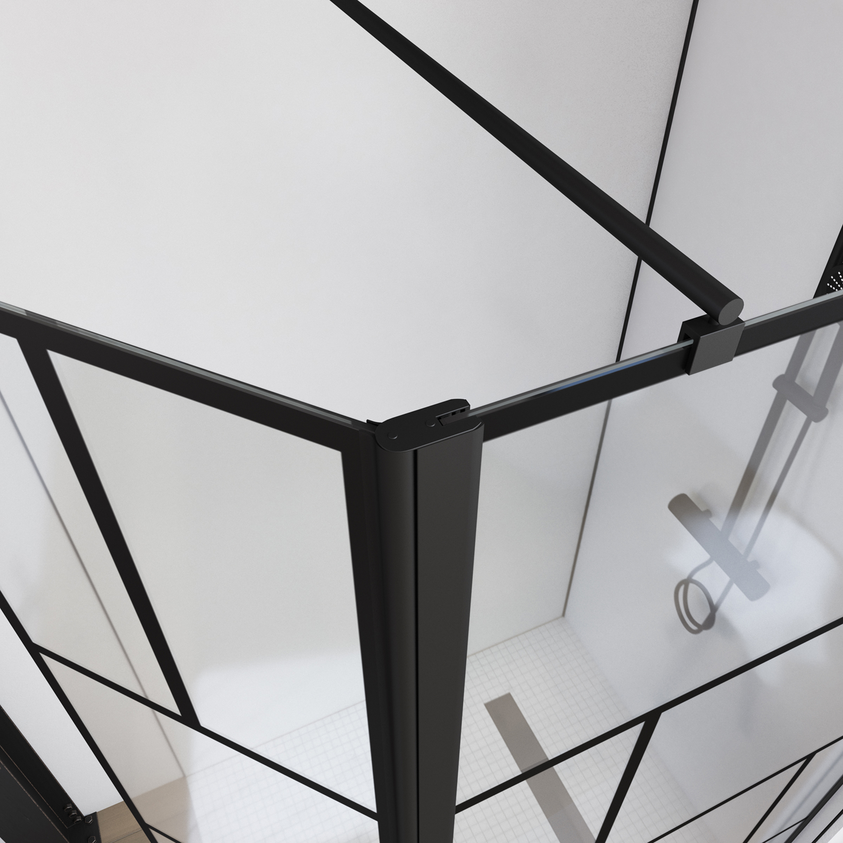 Paroi de douche à volet pivotant — vue 3
