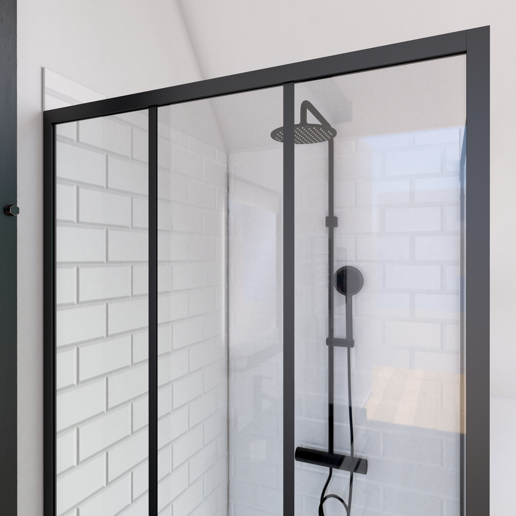 Paroi retour de douche Factorx — vue 3