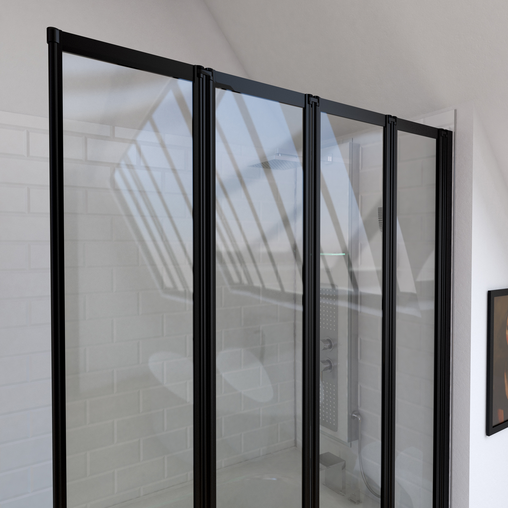 Pare baignoire quatro black — vue 3