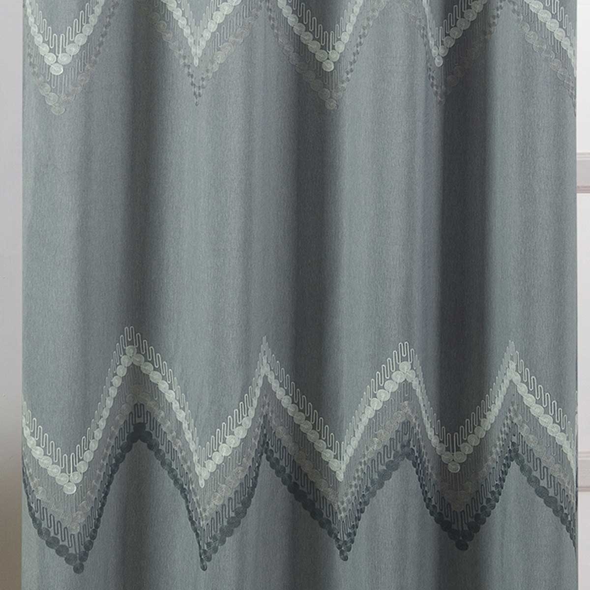 Rideau obscurcissant à chevrons galonnés — vue 3