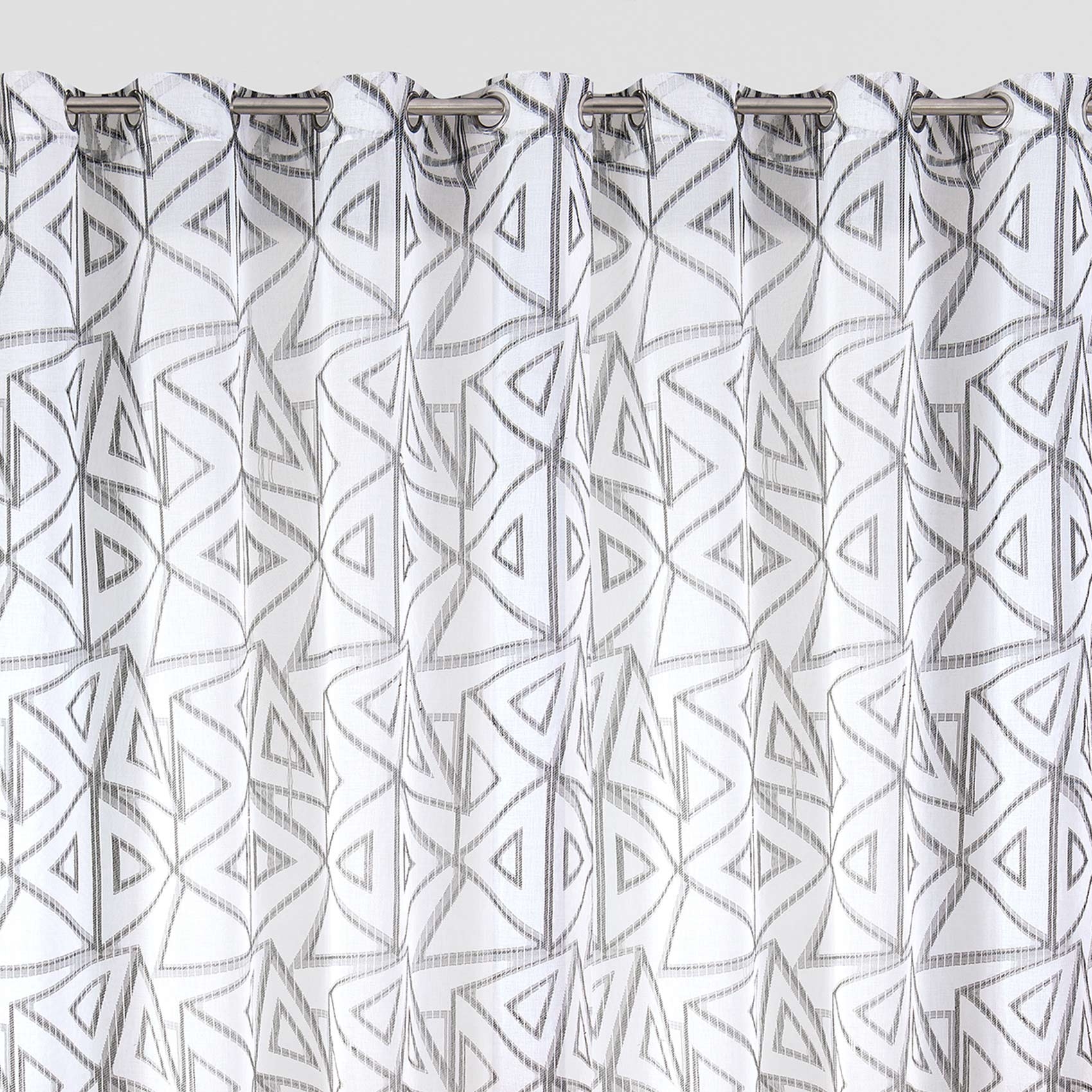 Paire de voilages aux motifs triangles — vue 3