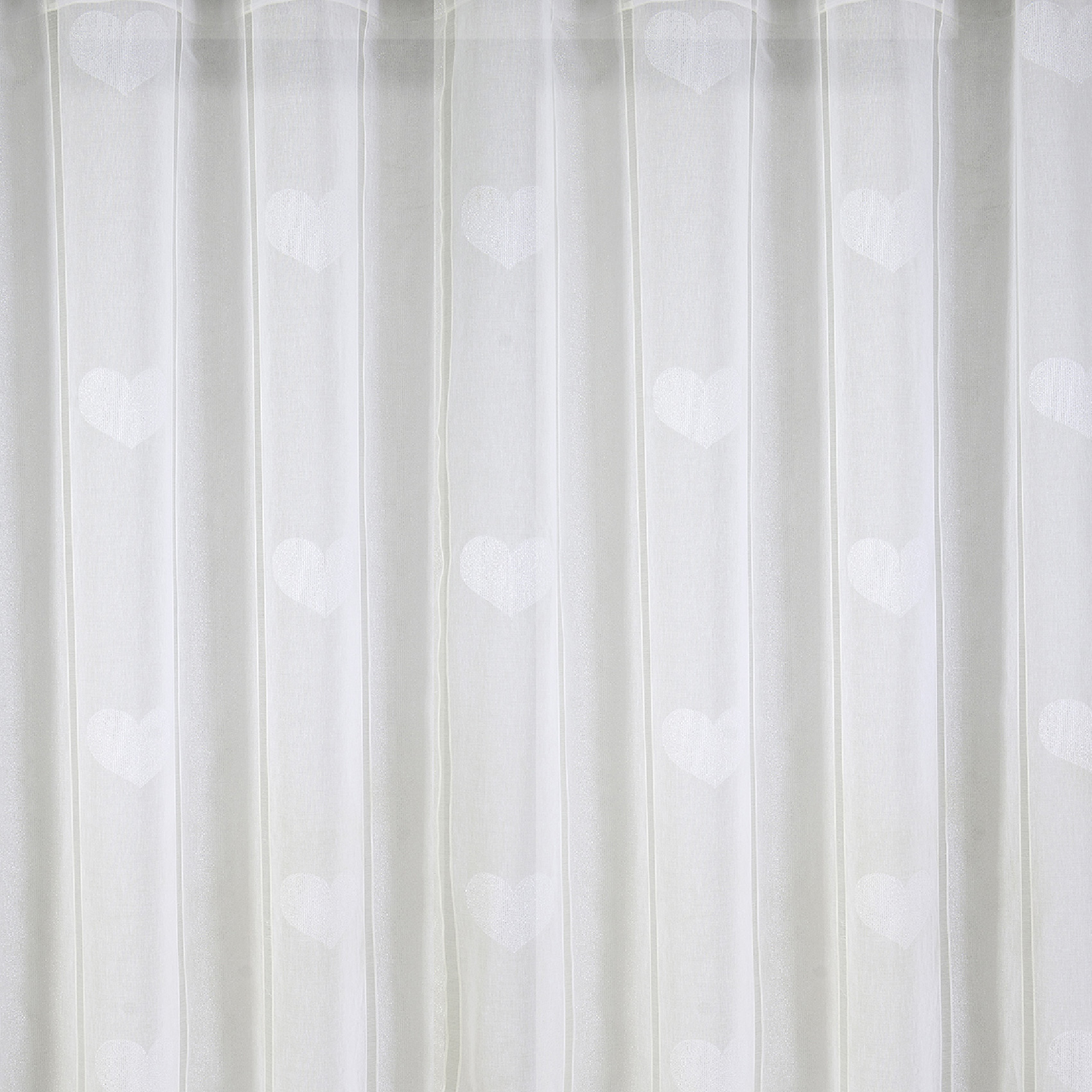 Voilage grande largeur avec cœurs et lurex — vue 4