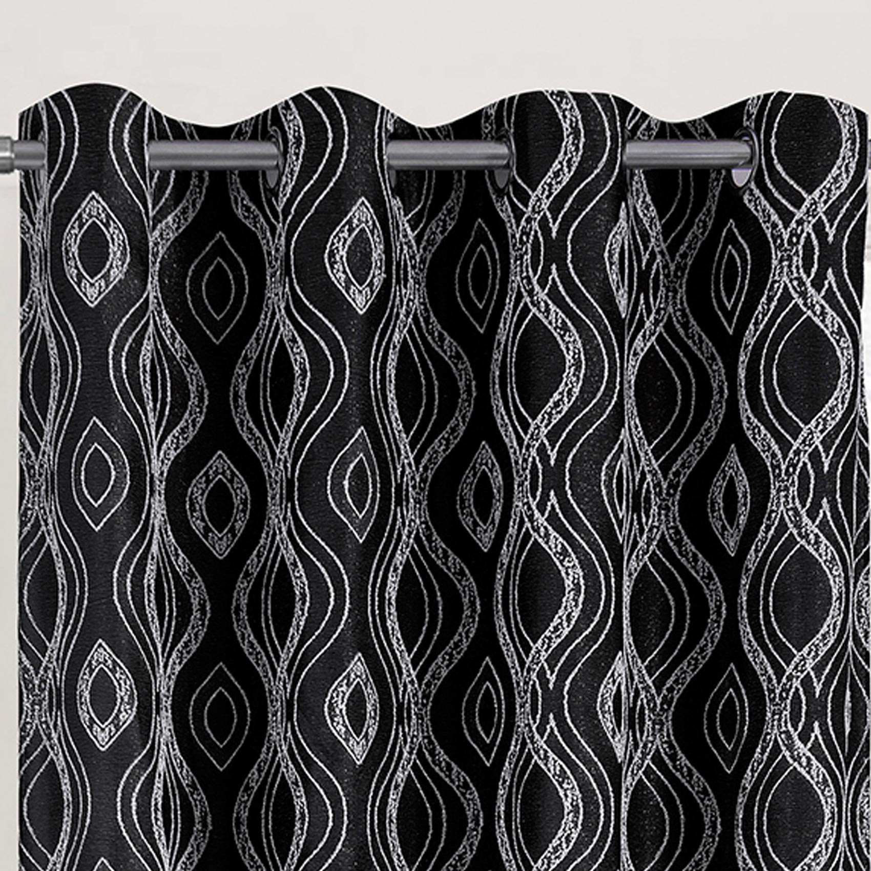 Paire de rideaux obscurcissant à motifs — vue 3