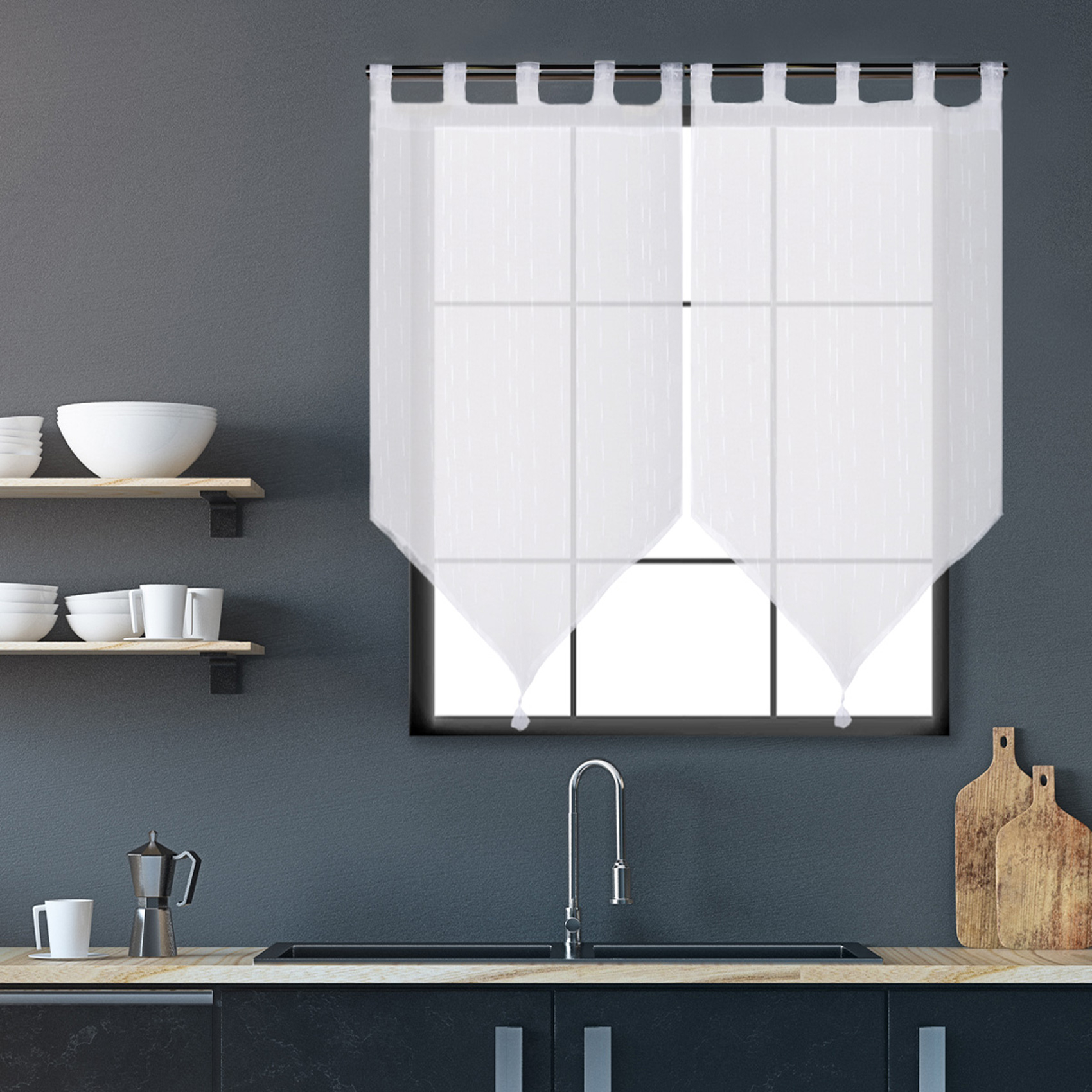 Paire de voilages à passants — vue 4