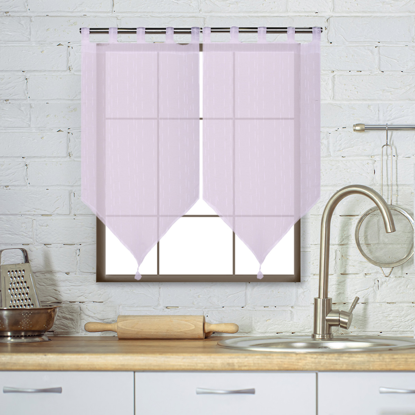 Paire de voilages à passants — vue 6