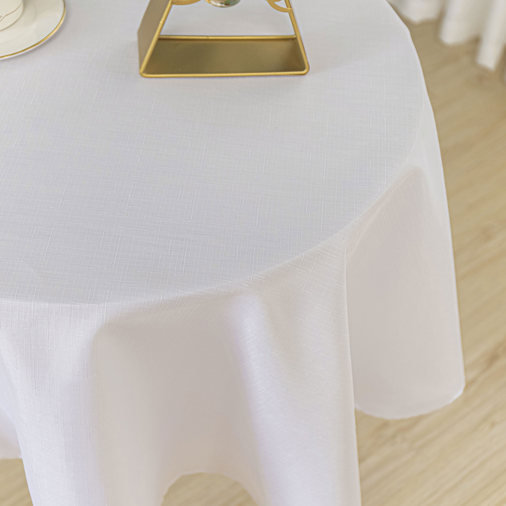 Nappe ronde infroissable et anti-tâches — vue 3