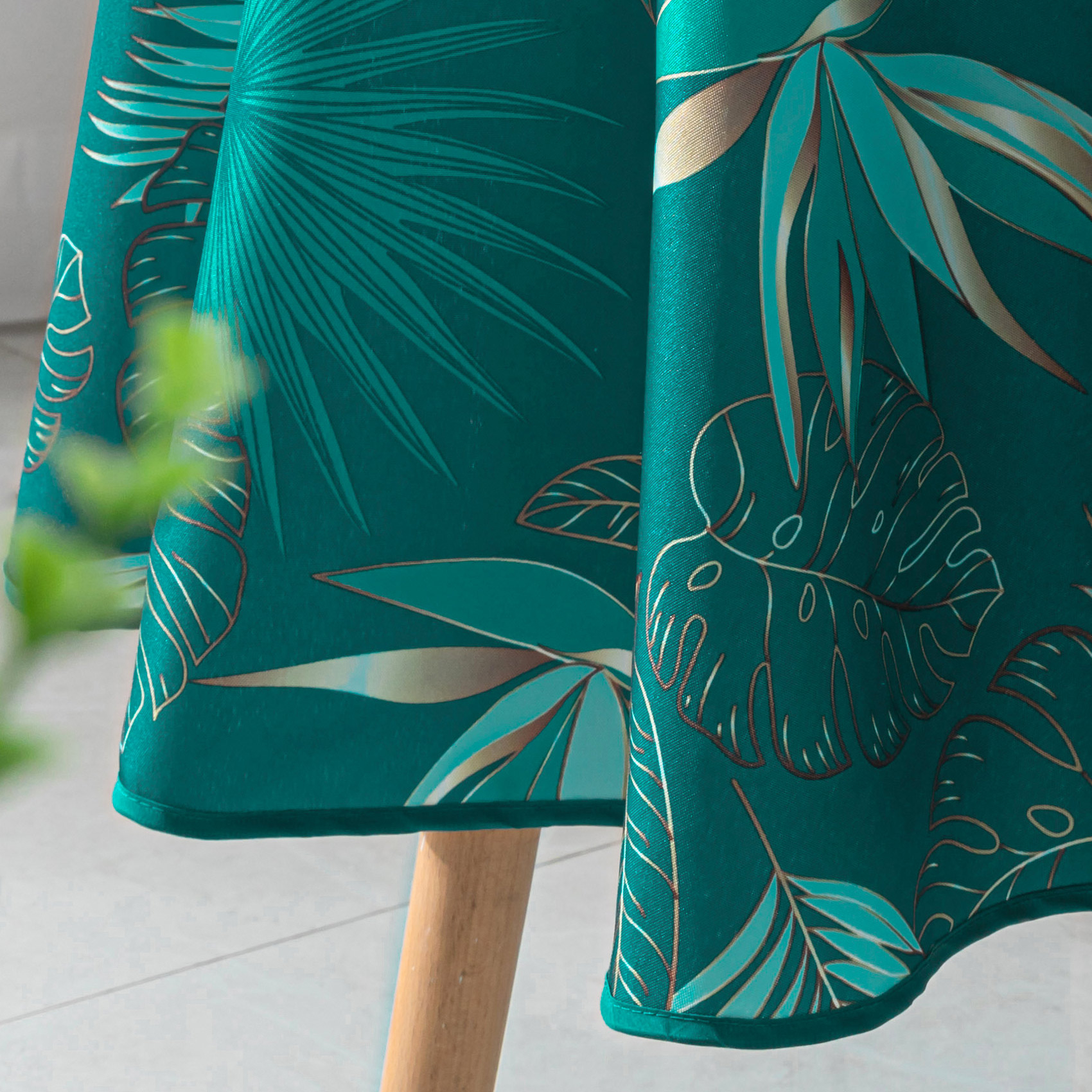 Nappe ronde exotique anti-taches — vue 3