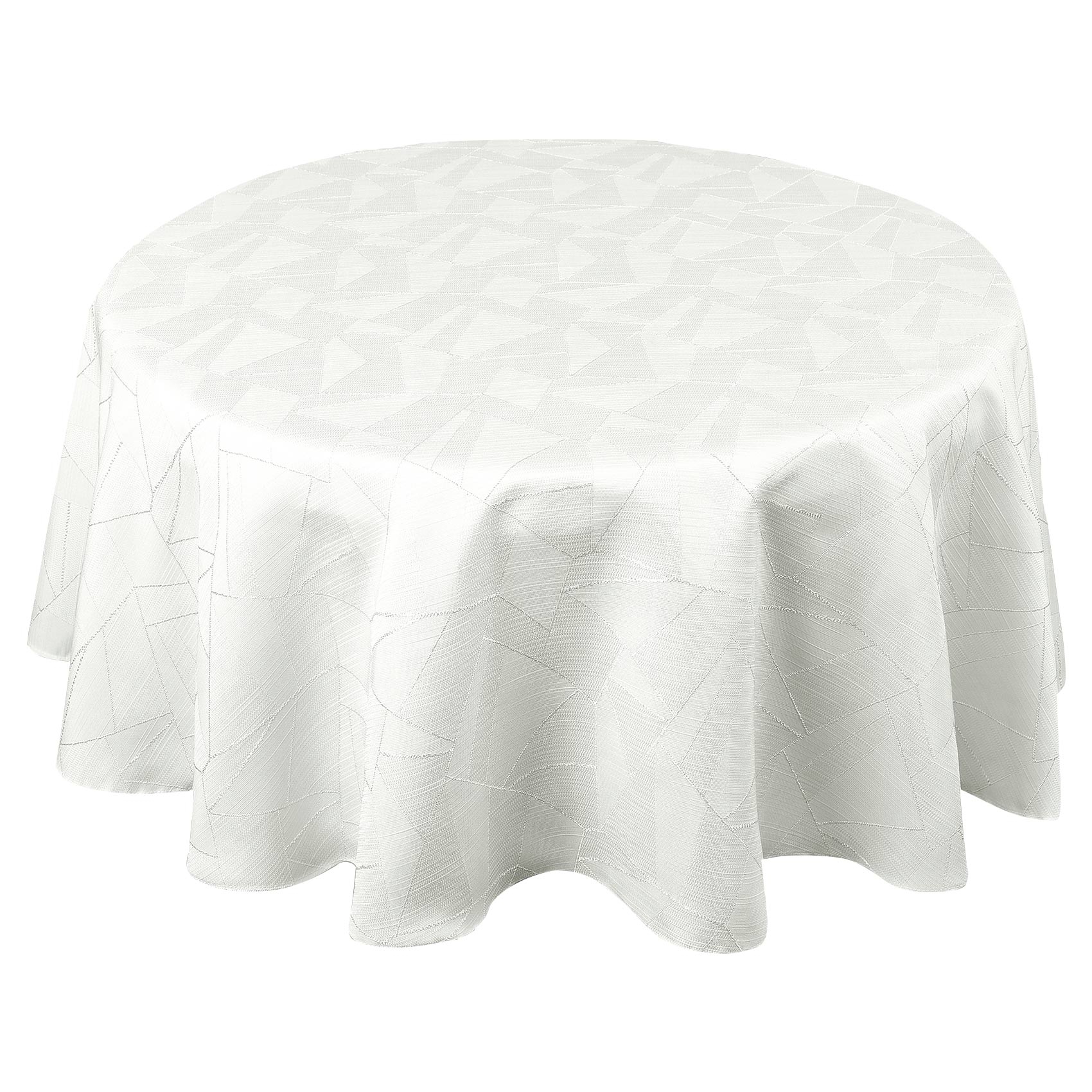 Nappe ronde extérieure aux motifs graphiques