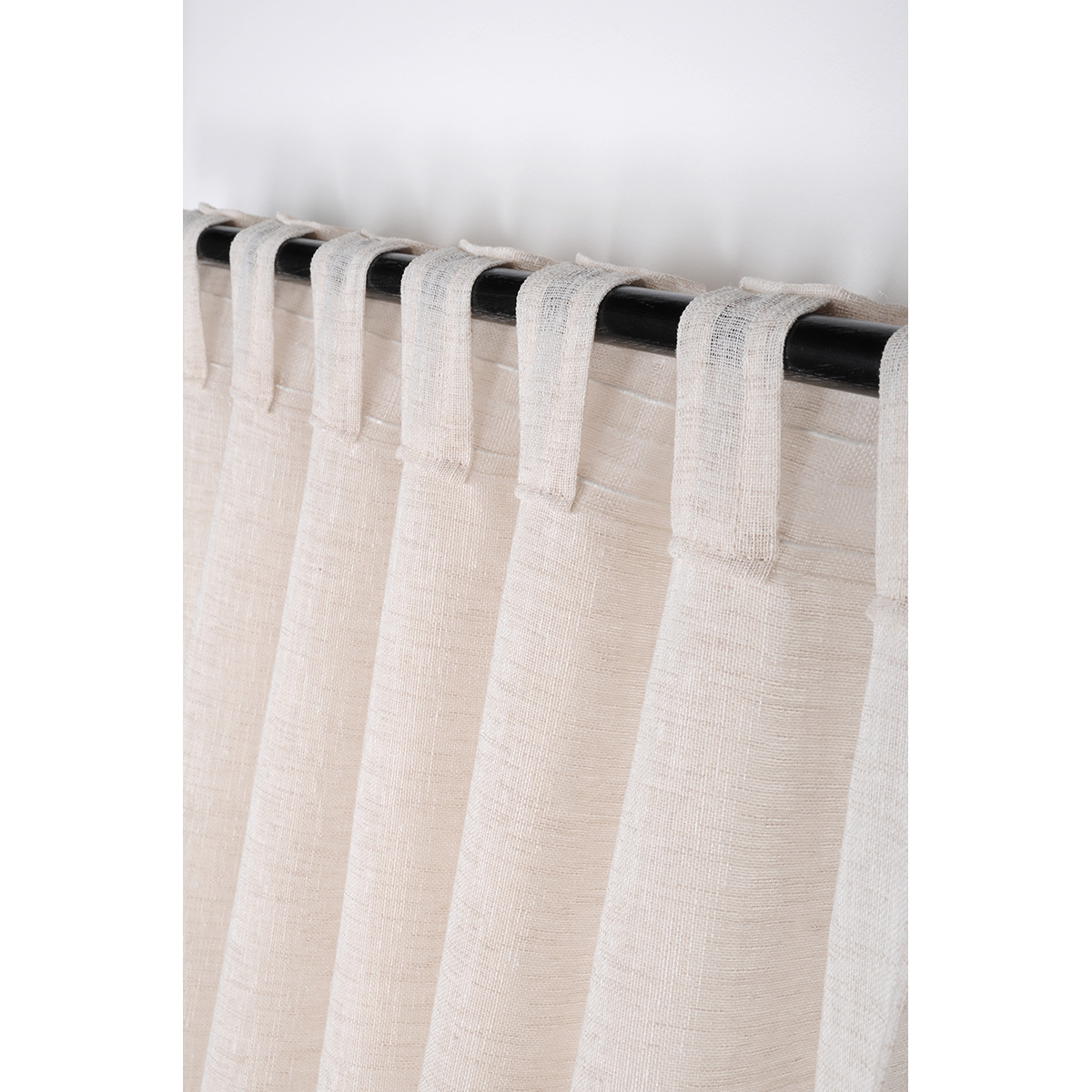 Voilage uni à passants dissimulés — vue 4