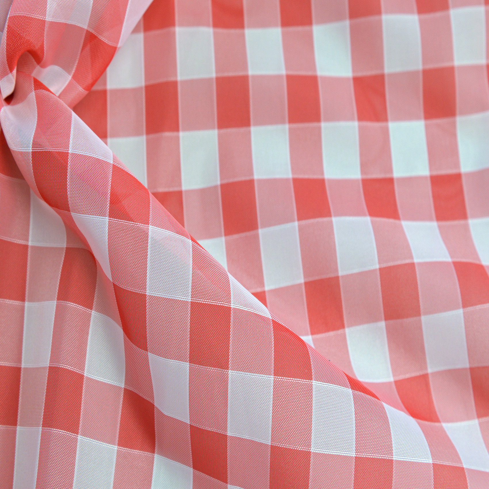 Paire de rideaux bonne femme à carreaux normands — vue 3