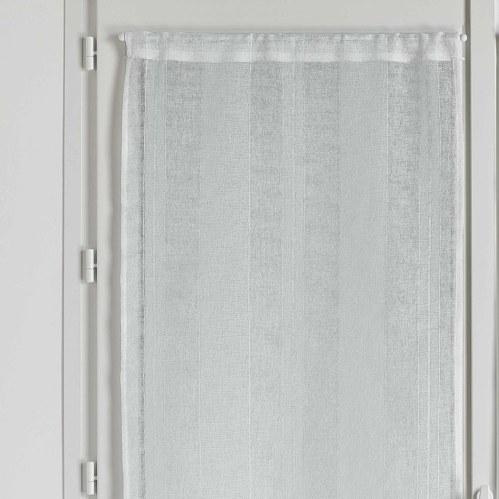 Petit voilage droit uni à rayures fantaisie — vue 3